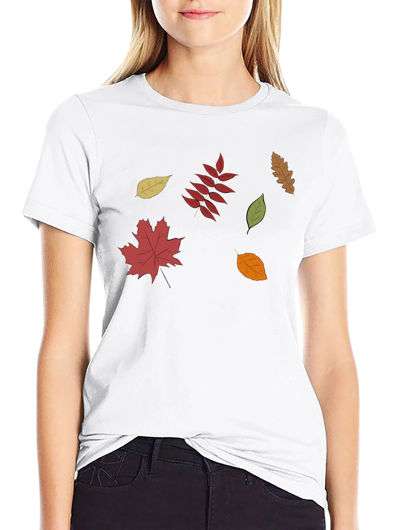Fall Leaves Graphic Tee - Stylish Autumn Design - 9