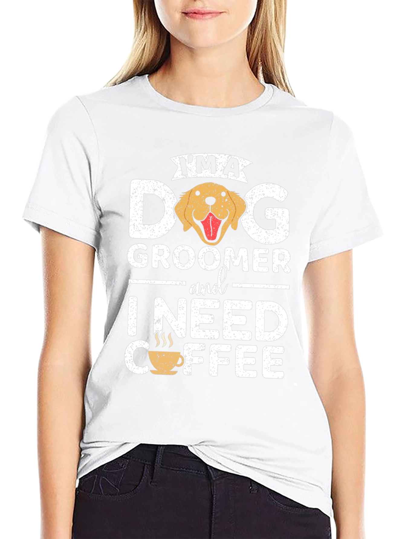 Black Dog Groomer Coffee T-Shirt view 9