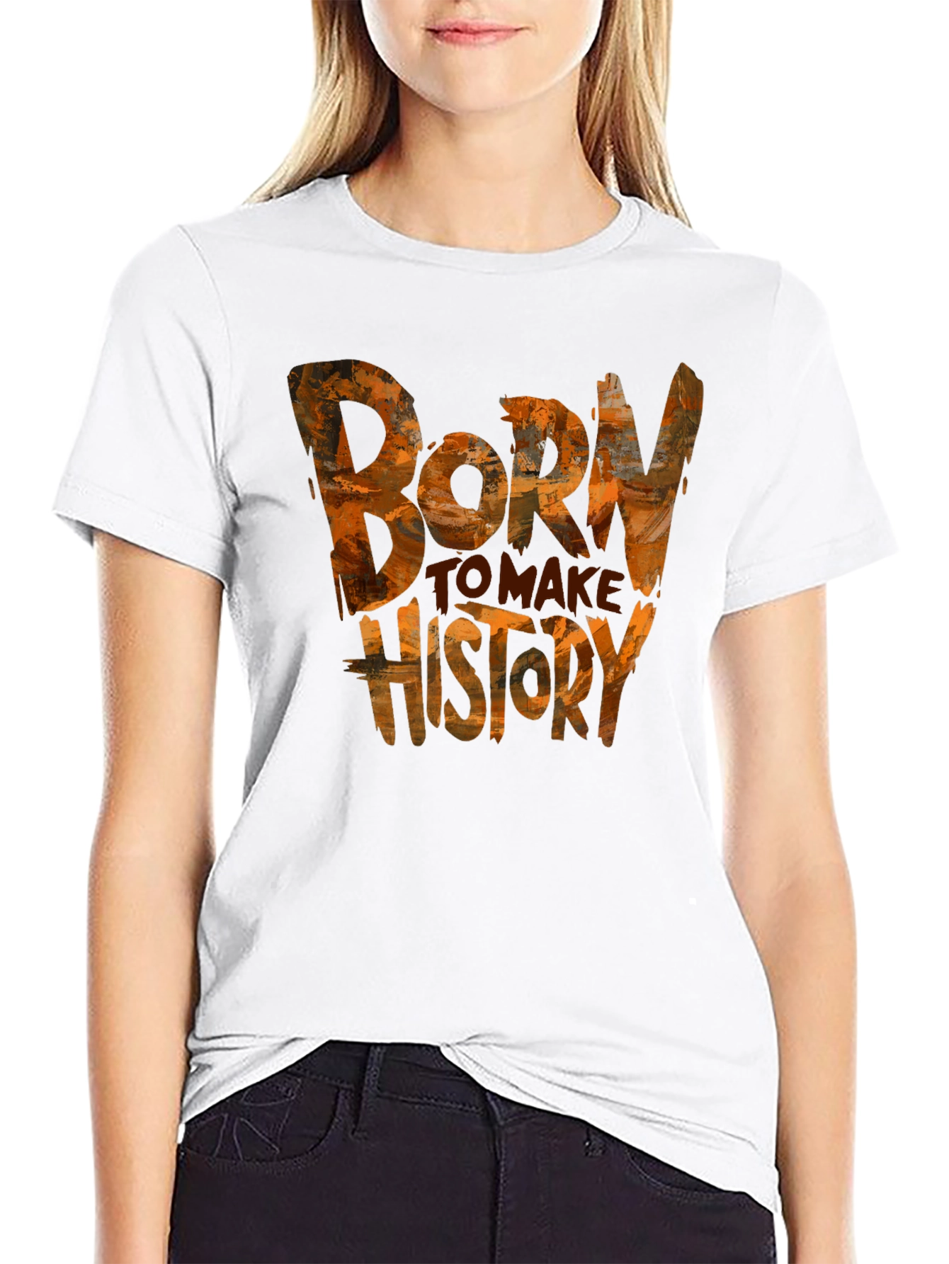 Black Born to Make History Graphic Tee view 9