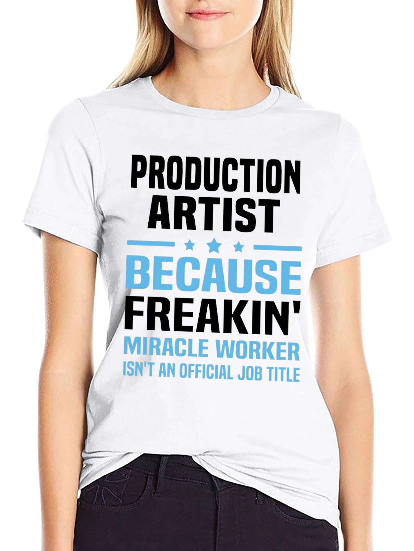 Black Production Artist Funny Graphic T-Shirt view 9