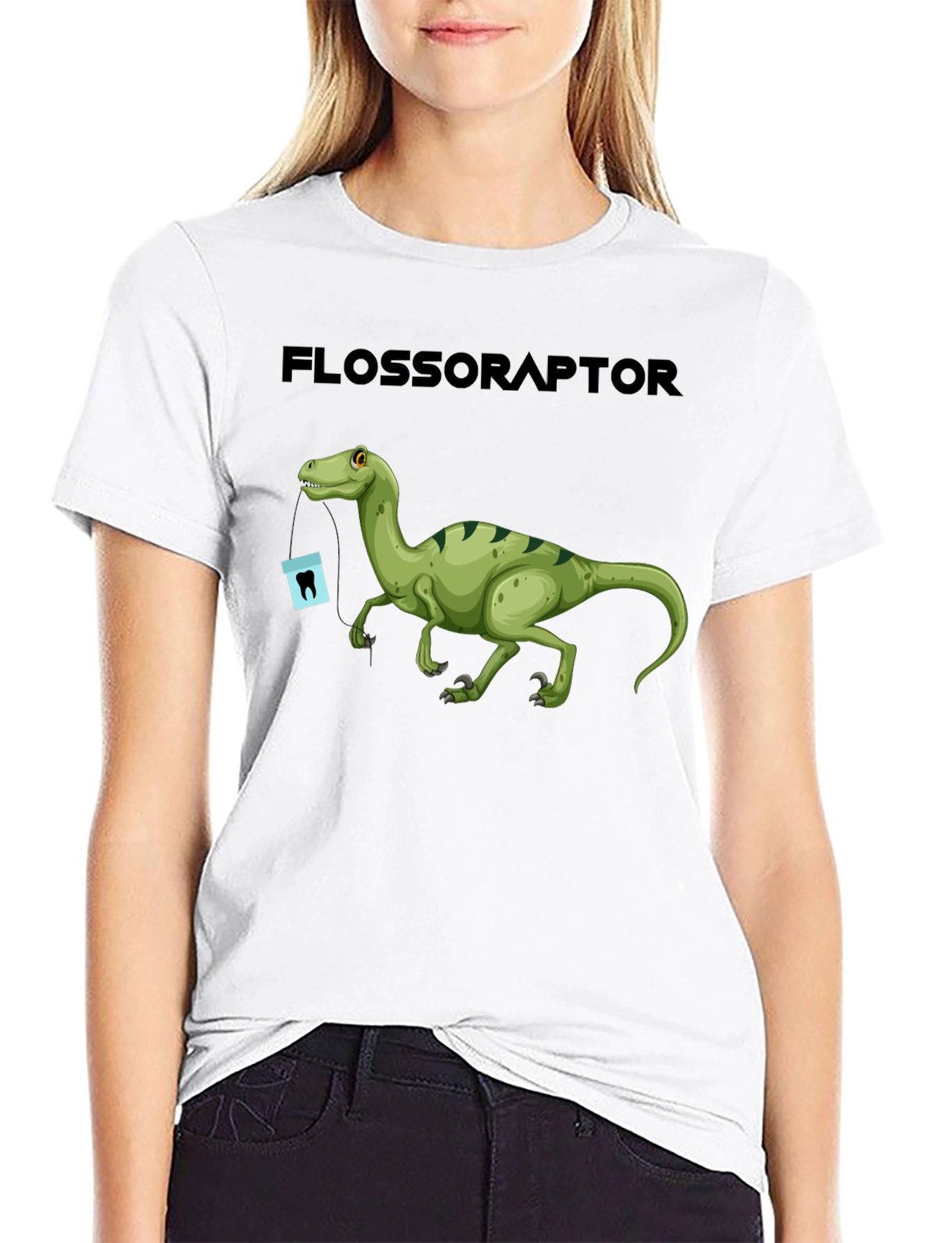 Flossoraptor Funny Dental T-Shirt - 9