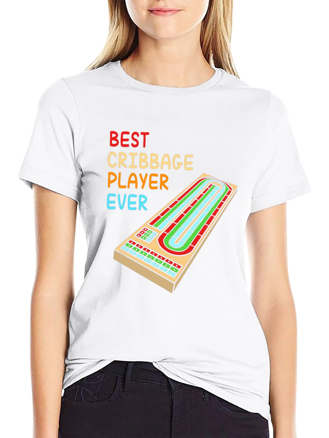 Black Best Cribbage Player Ever T-Shirt view 9