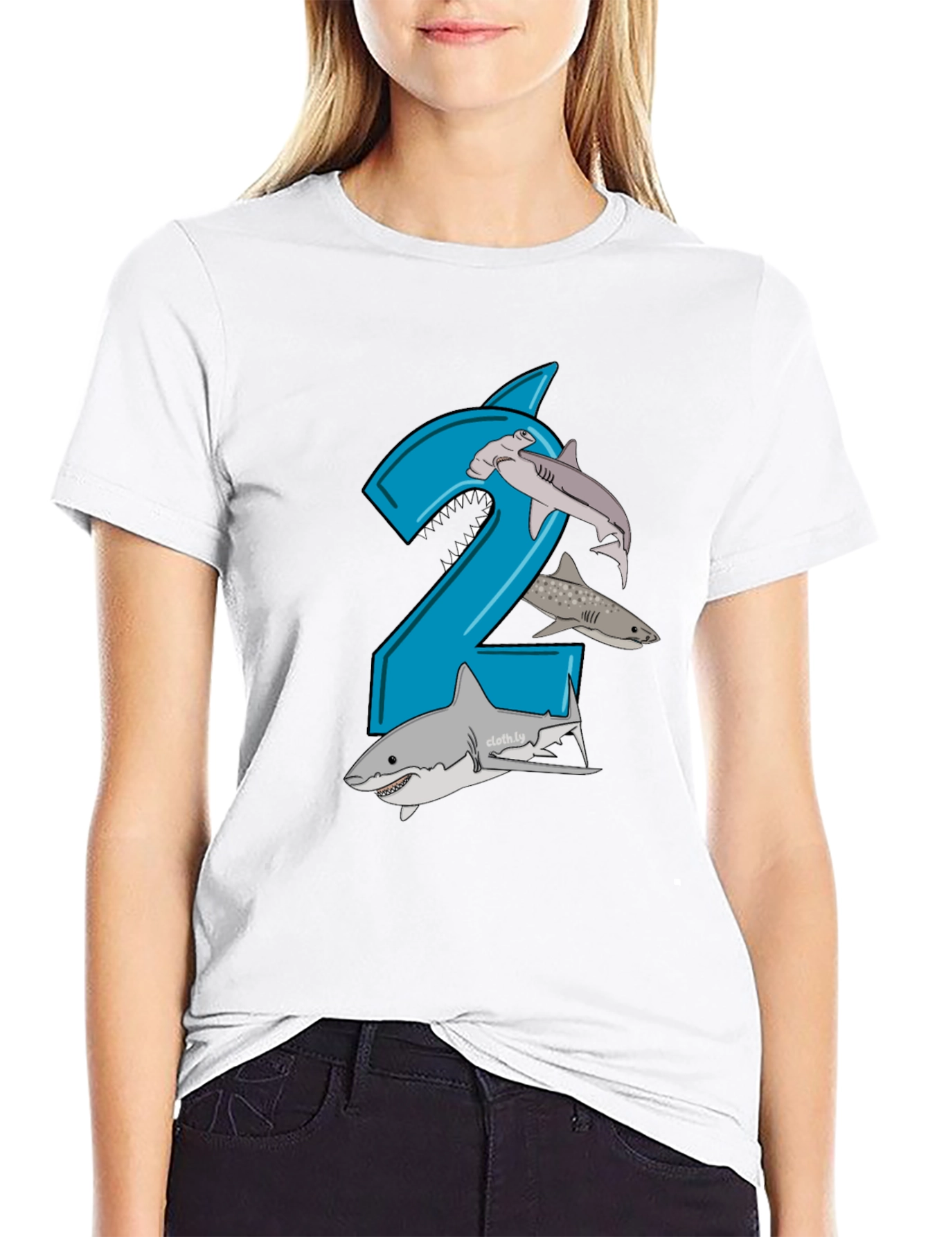 Black Shark 2nd Birthday Boy T-Shirt view 9