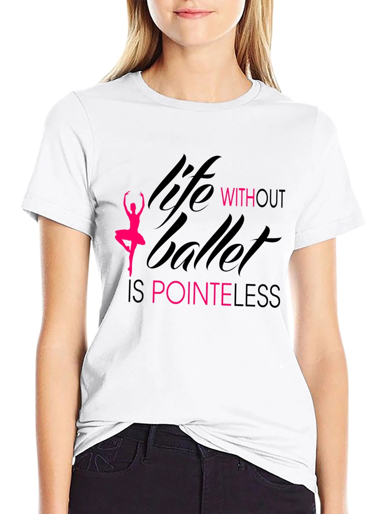 Black Life Without Ballet Is Pointeless T-Shirt view 9