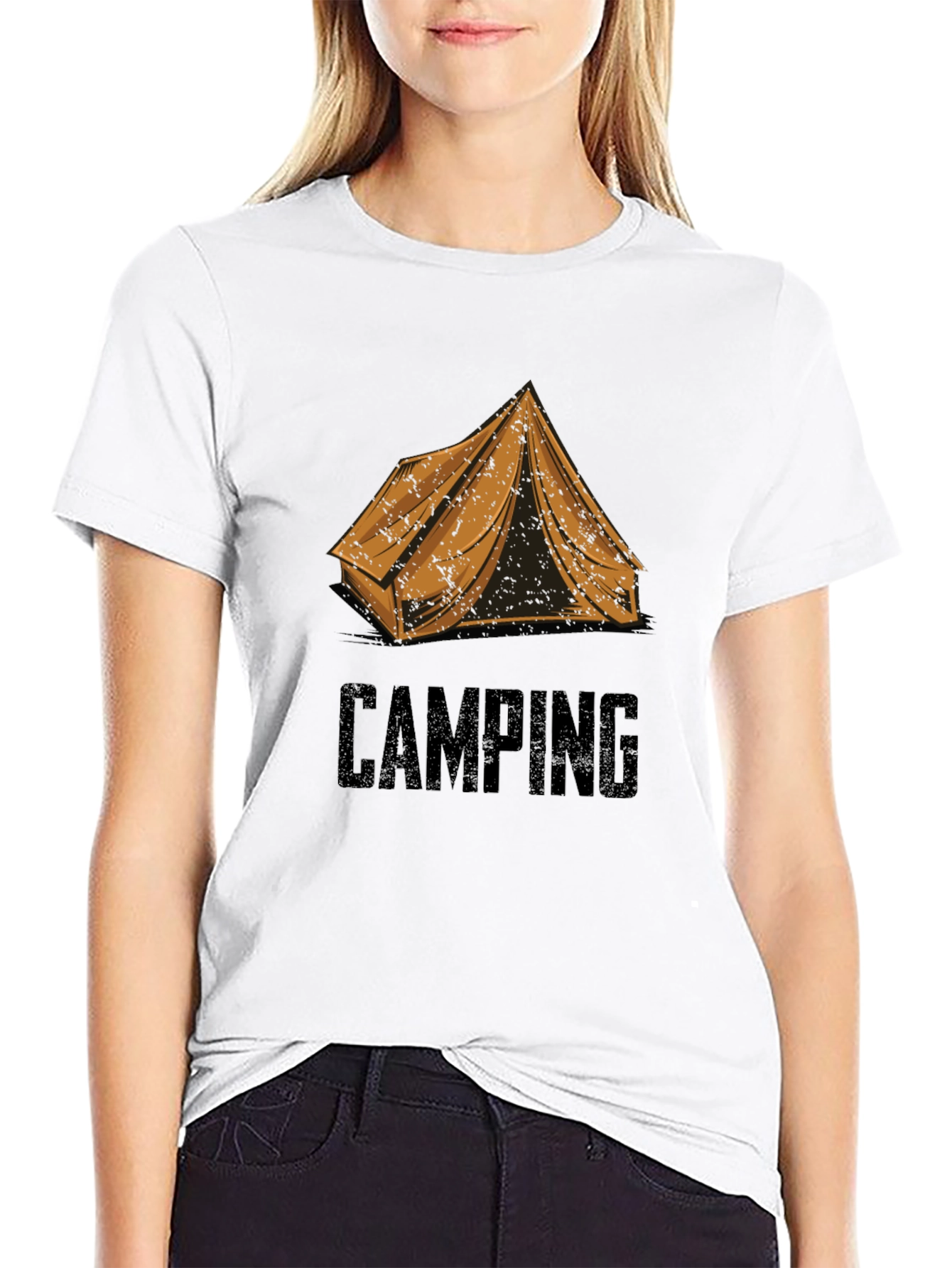 Black Camping Adventure T-Shirt - Outdoor Explorer Tee view 9