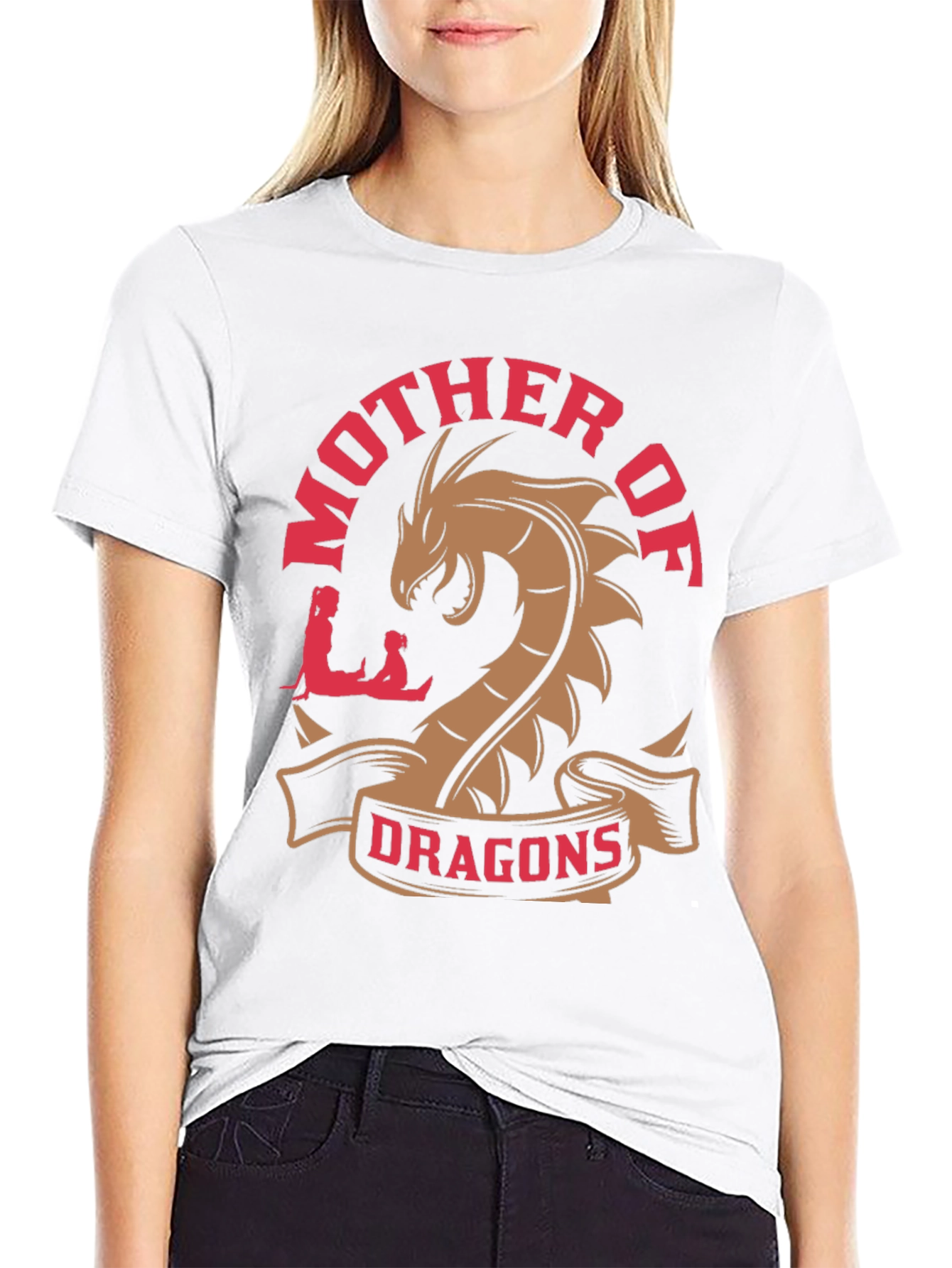 Black Mother of Dragons Graphic Tee view 9