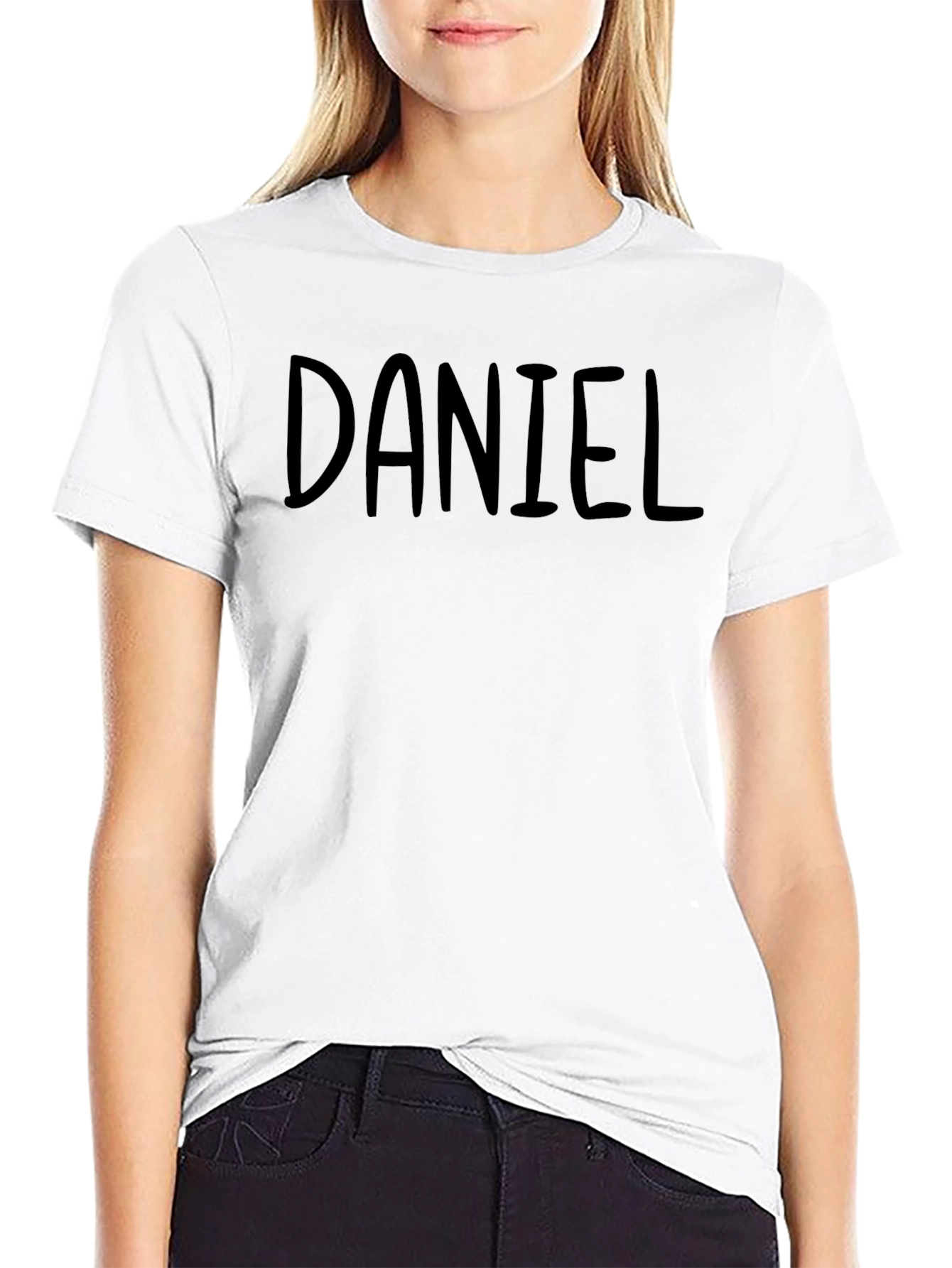 Black Daniel Black Crew Neck T-Shirt view 9
