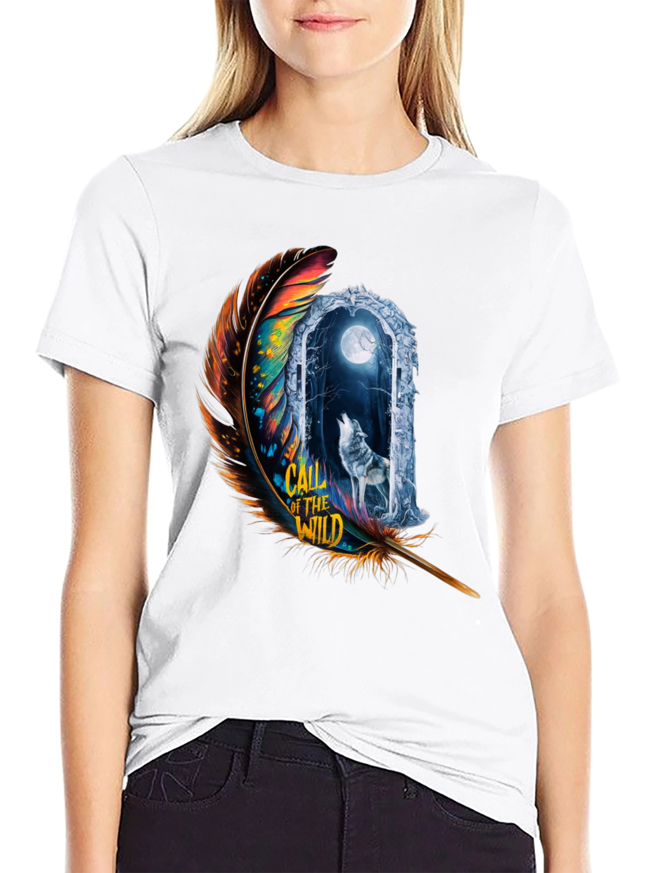 Black Call of the Wild Graphic Tee view 9