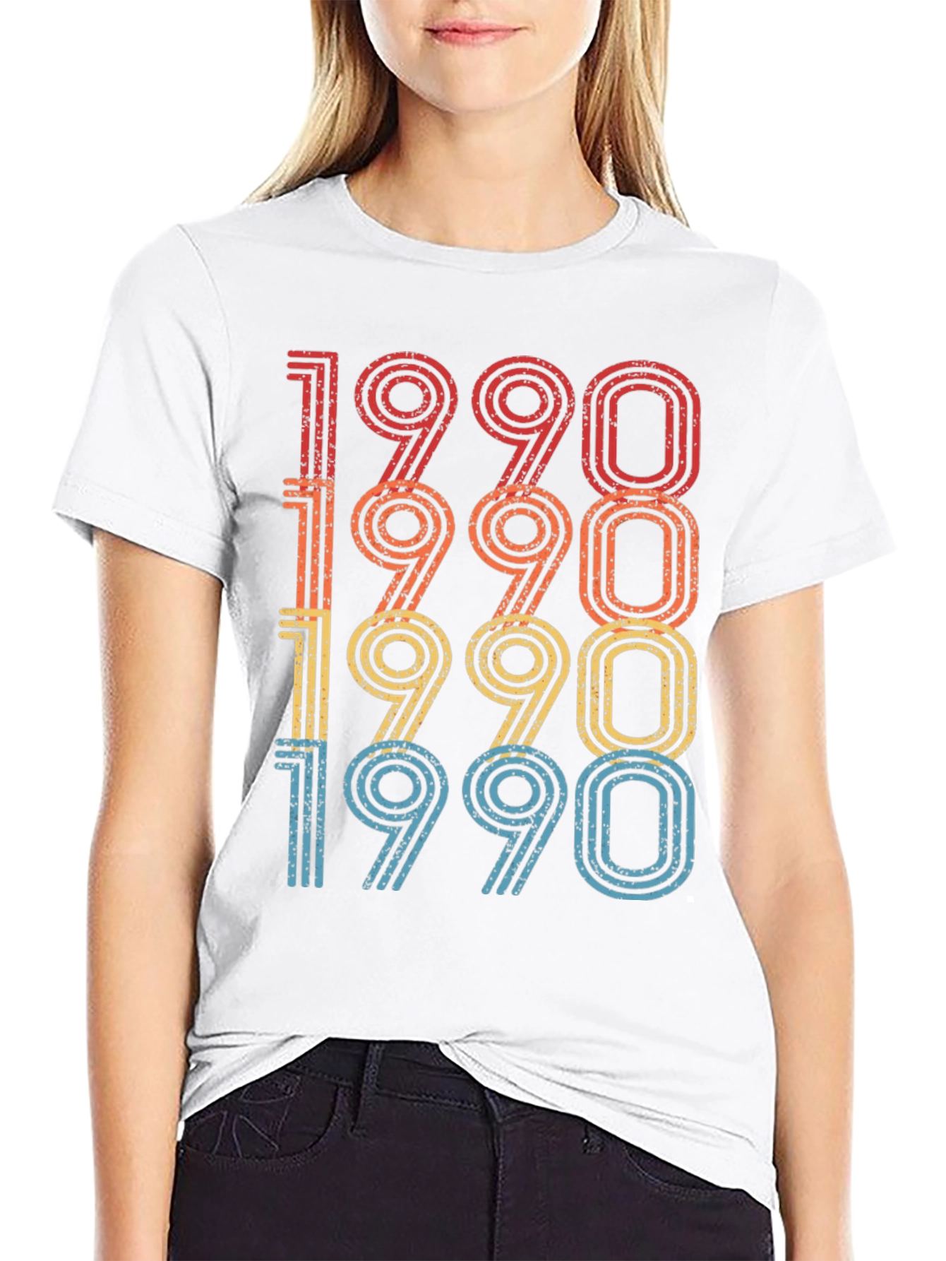Vintage 1990 Retro Style Birthday T-Shirt - 9