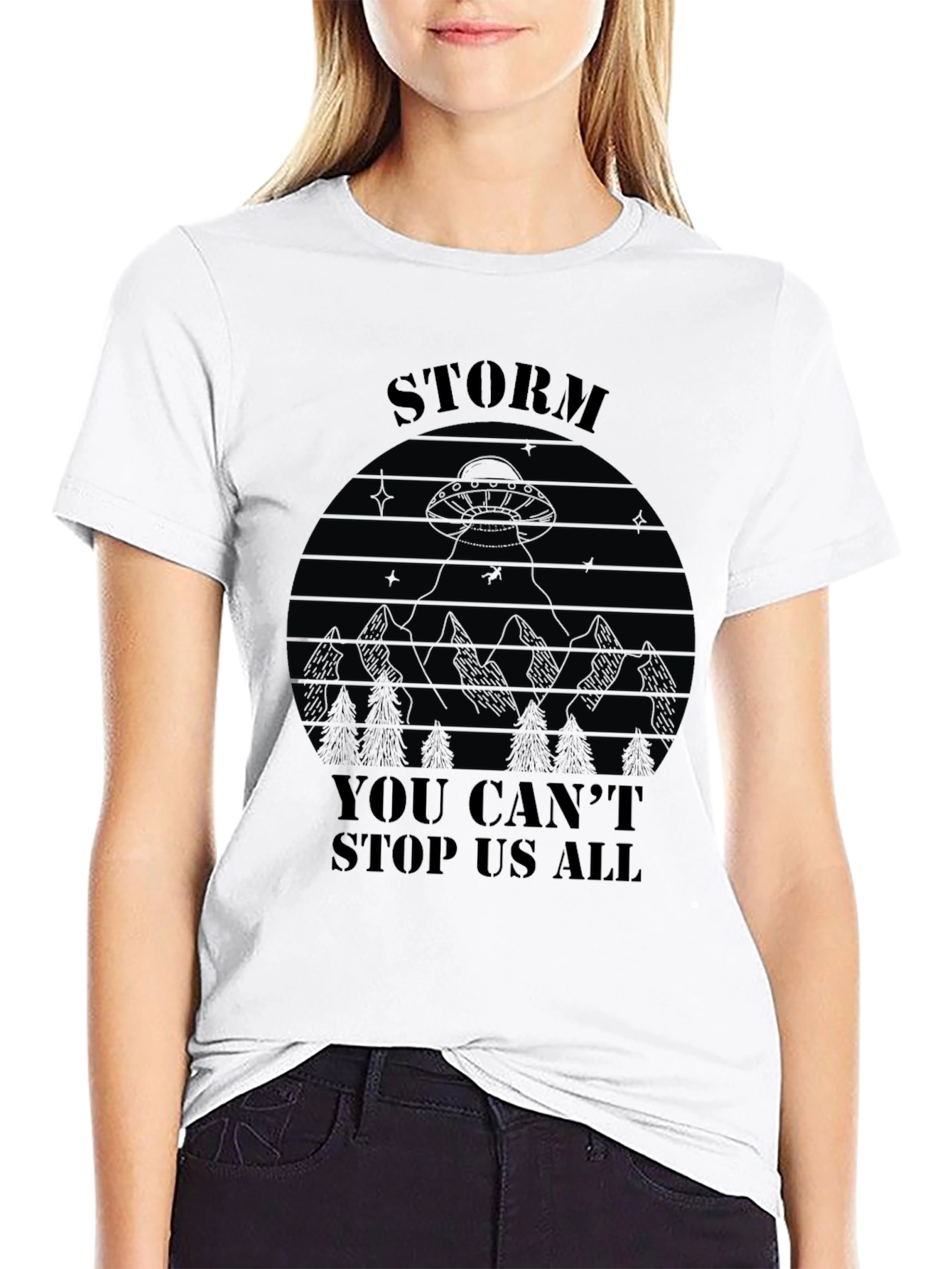 Black Storm Area 51 T-Shirt - You Can't Stop Us All view 9