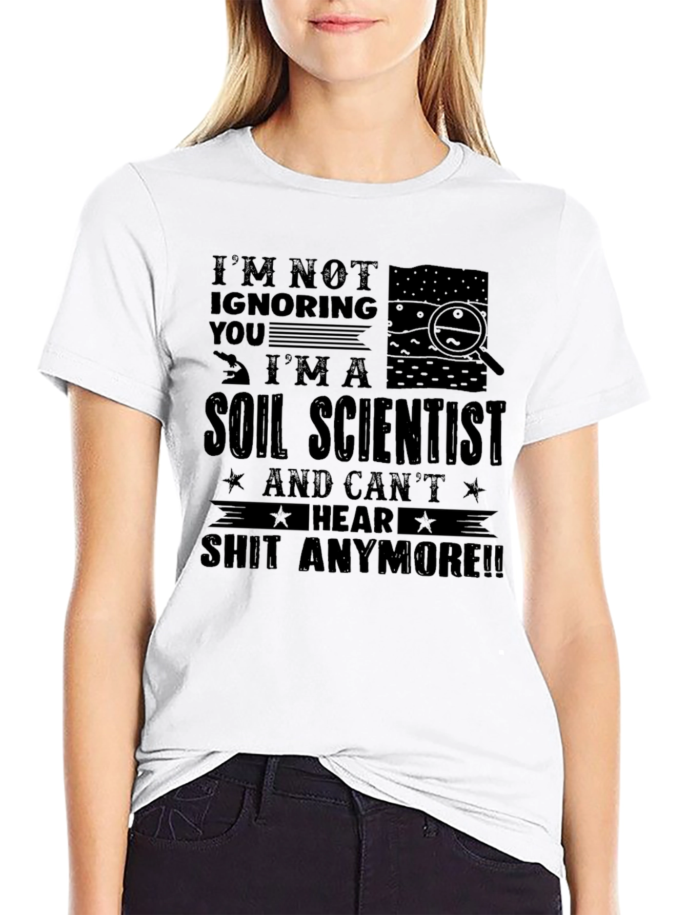 Black Soil Scientist Funny T-Shirt view 9