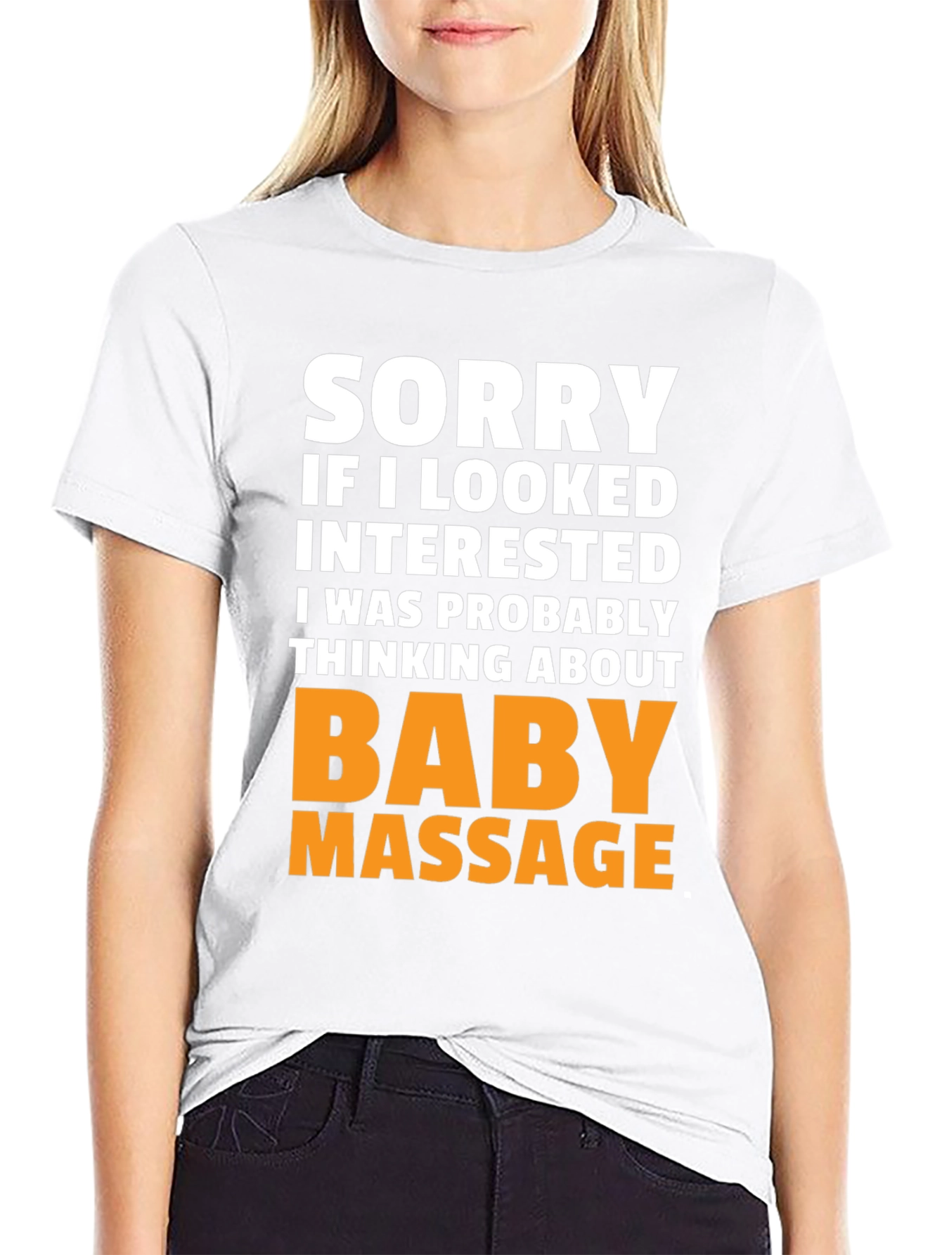 Black Funny Baby Massage T-Shirt - Novelty Gift view 9