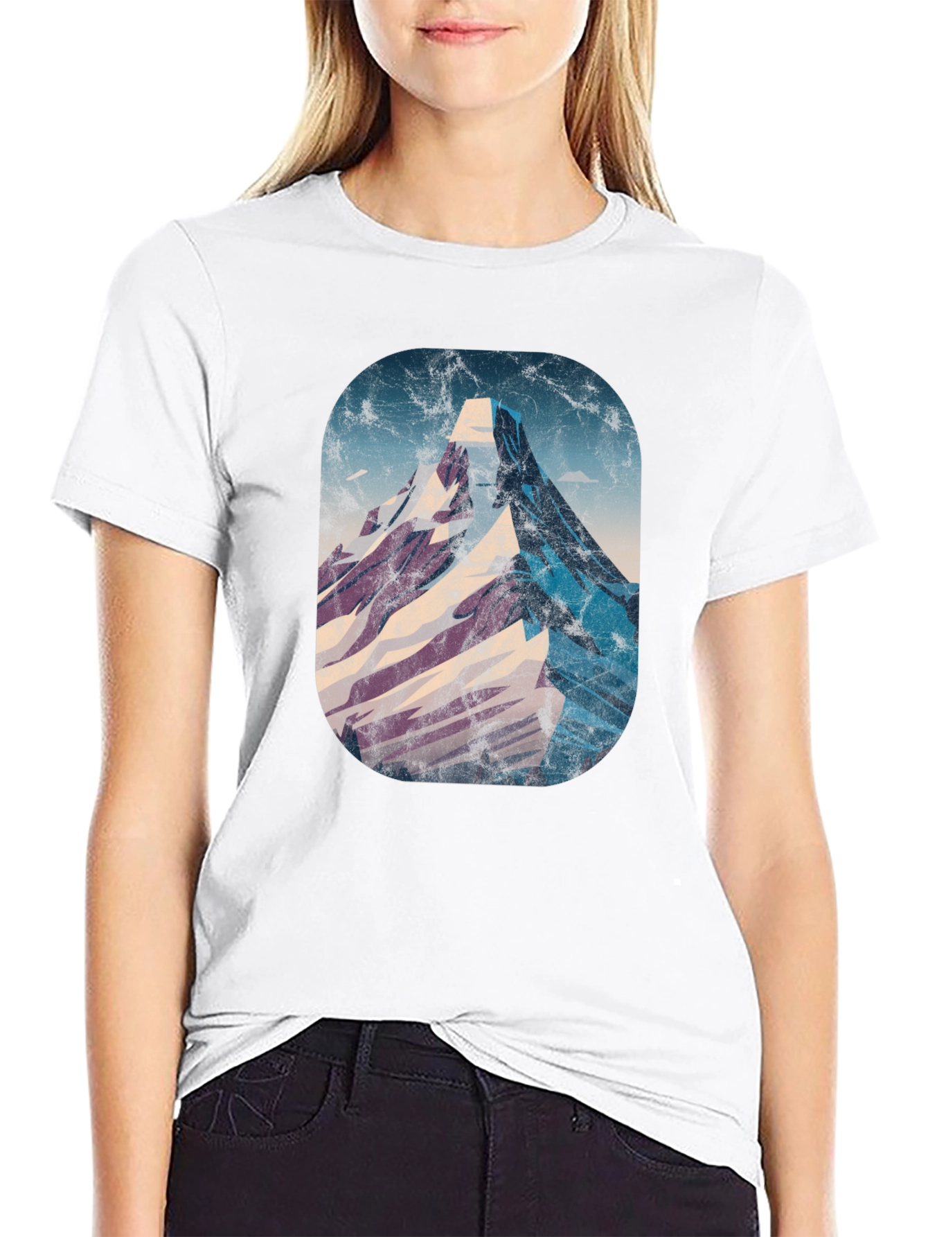 Black Mountain Graphic Tee - Distressed Print view 9
