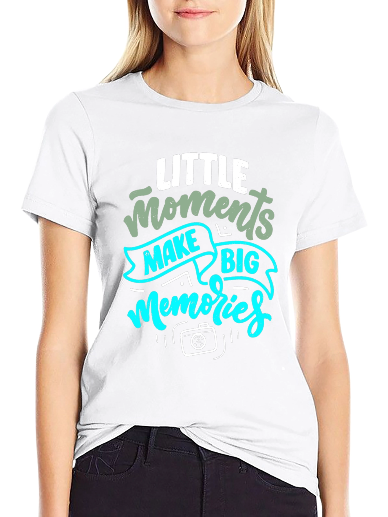 Black Little Moments Big Memories Graphic Tee view 9