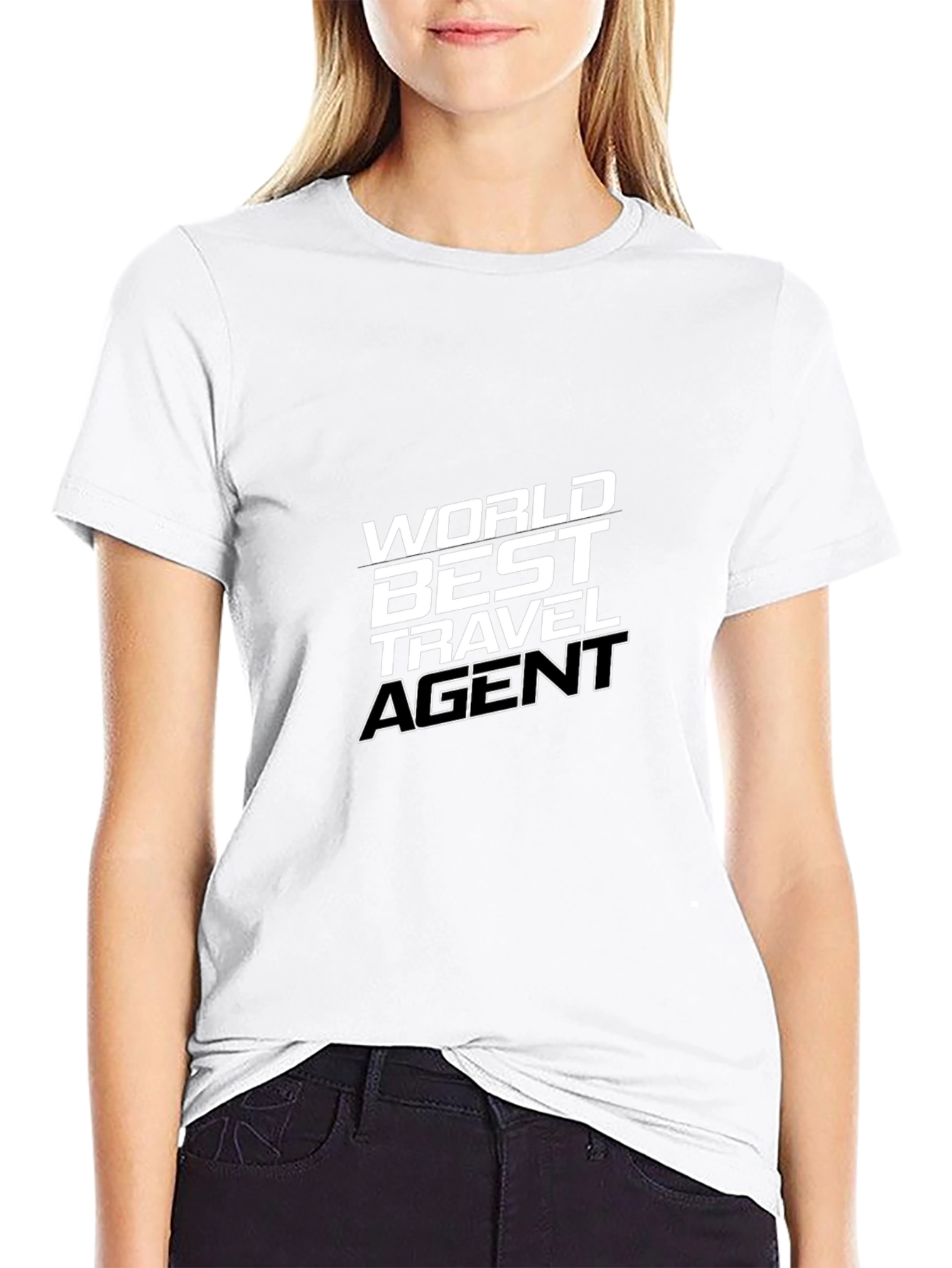 Black World's Best Travel Agent T-Shirt view 9