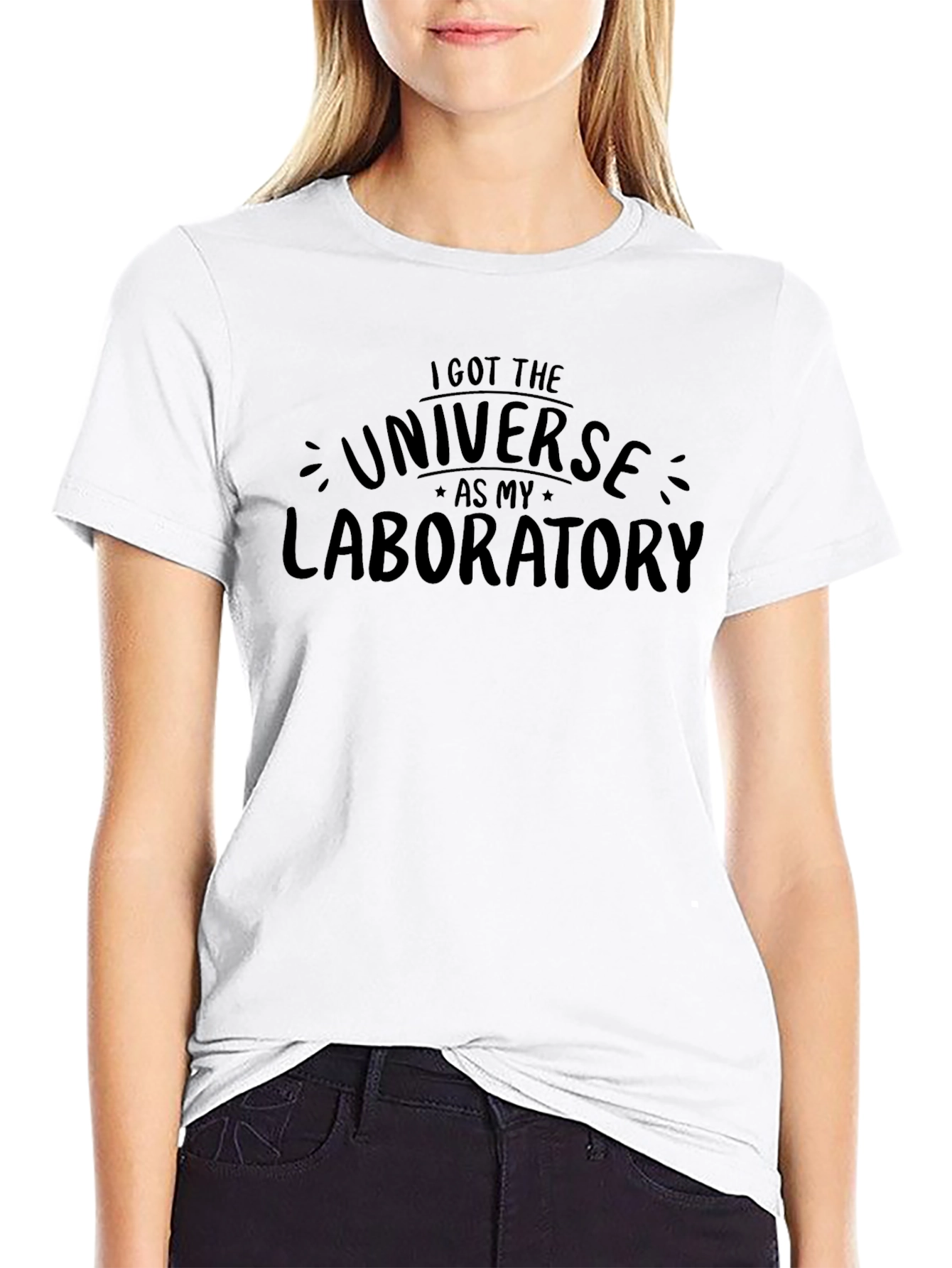 Black Universe Laboratory T-Shirt - Science Humor Tee view 9