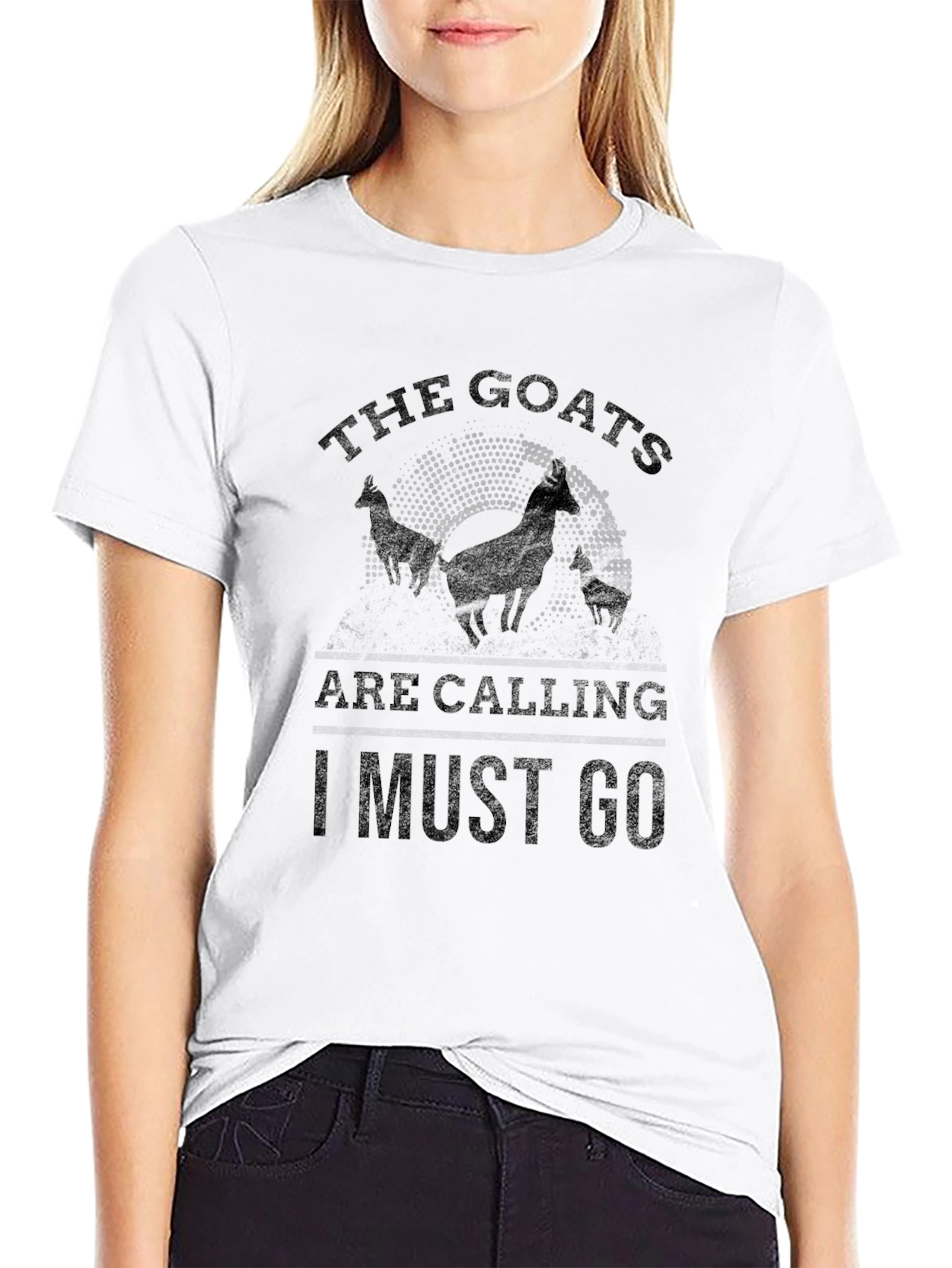 Black The Goats Are Calling T-Shirt view 9