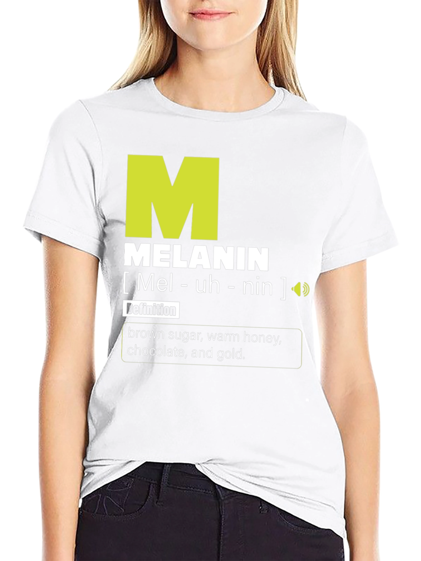 Black Melanin Definition Graphic T-Shirt view 9