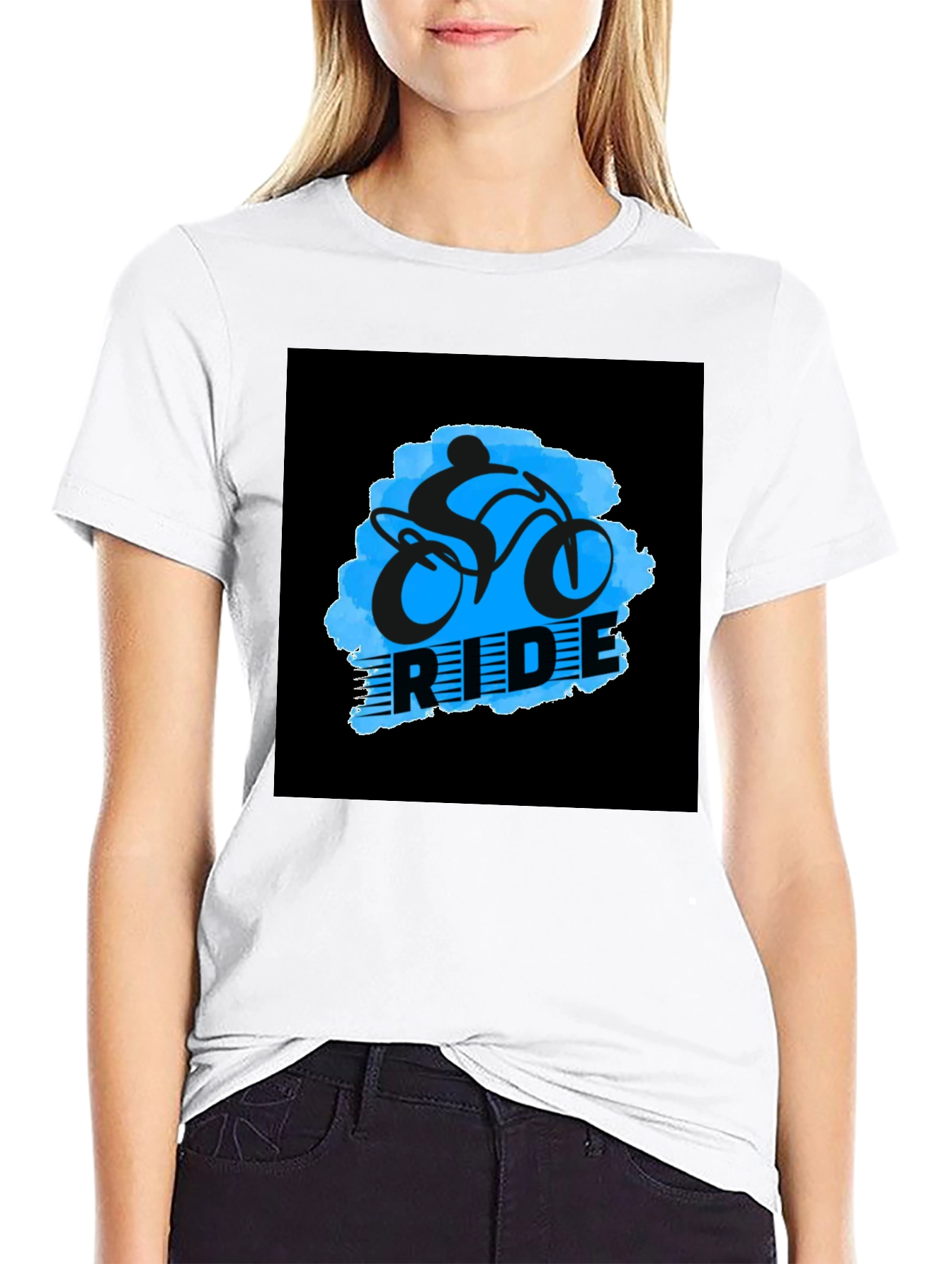 Black Ride Graphic Black T-Shirt view 9
