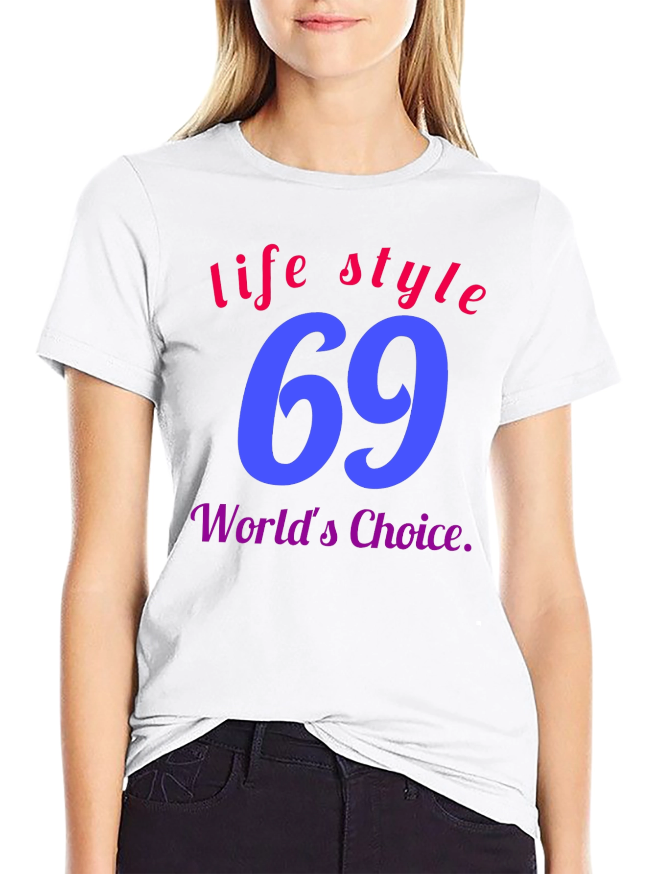Black Lifestyle 69 T-Shirt - World's Choice view 9