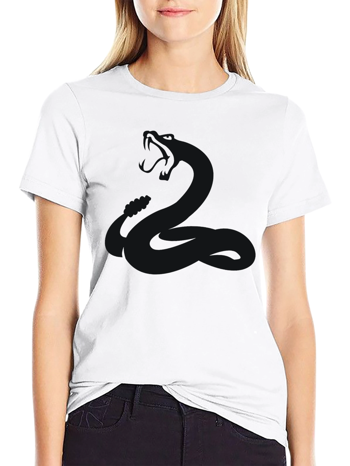 Black Classic Black Crew Neck T-Shirt - Everyday Essential view 9