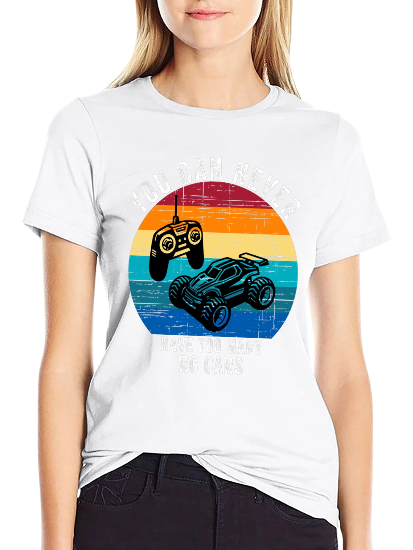 Black RC Cars T-Shirt - Never Too Many RC Cars view 9