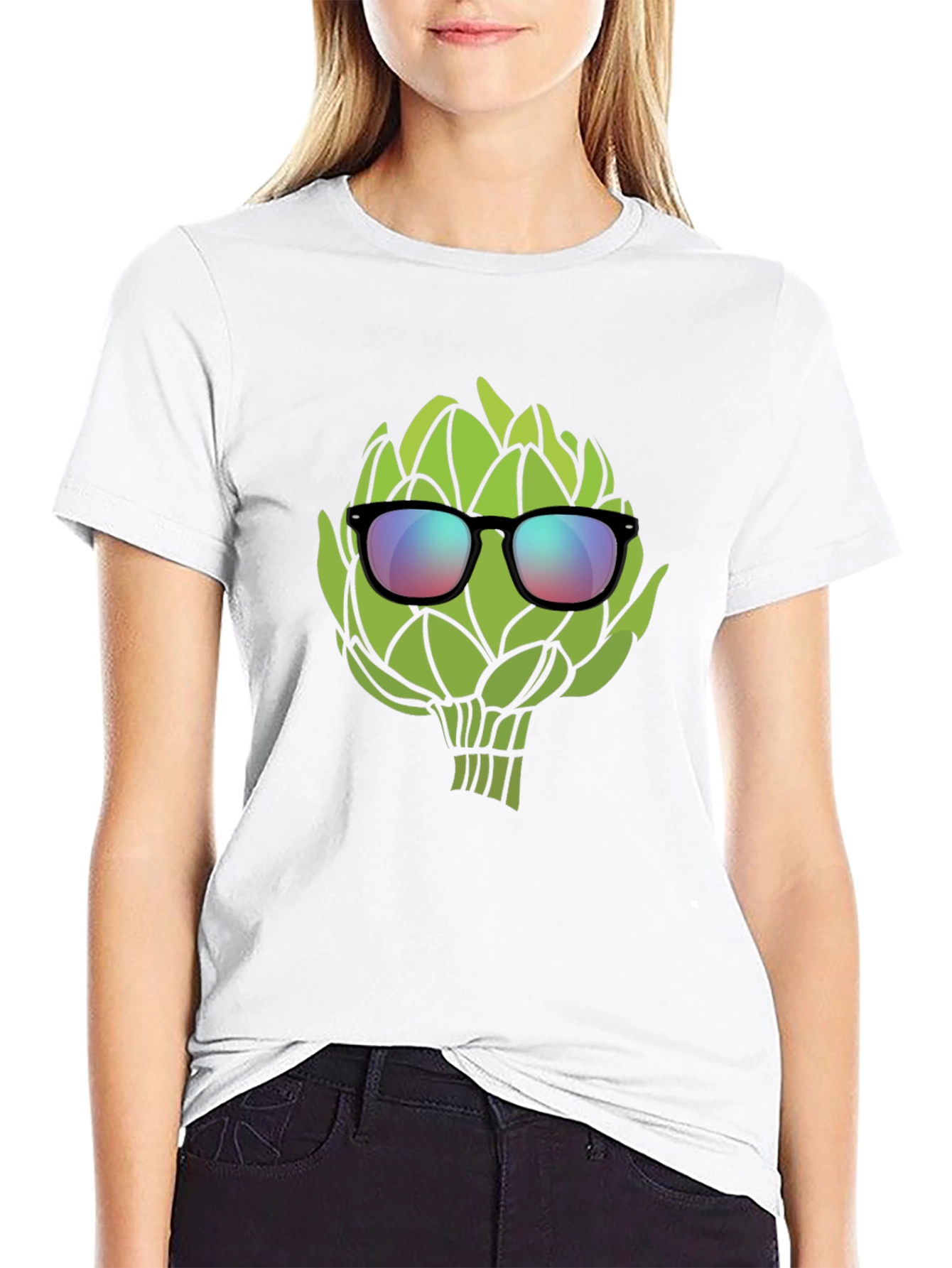 Black Cool Artichoke T-Shirt - Black view 9
