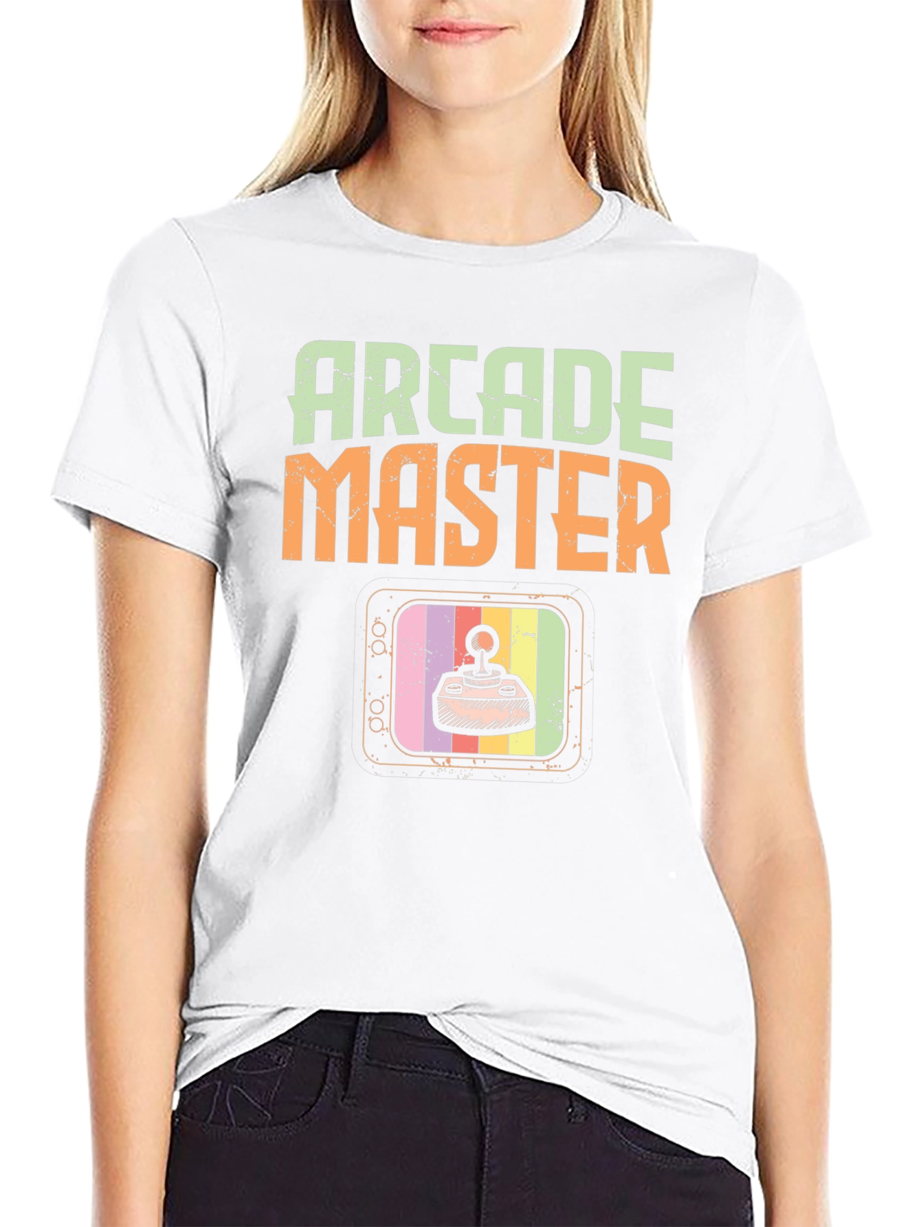 Black Arcade Master Retro Gaming T-Shirt view 9