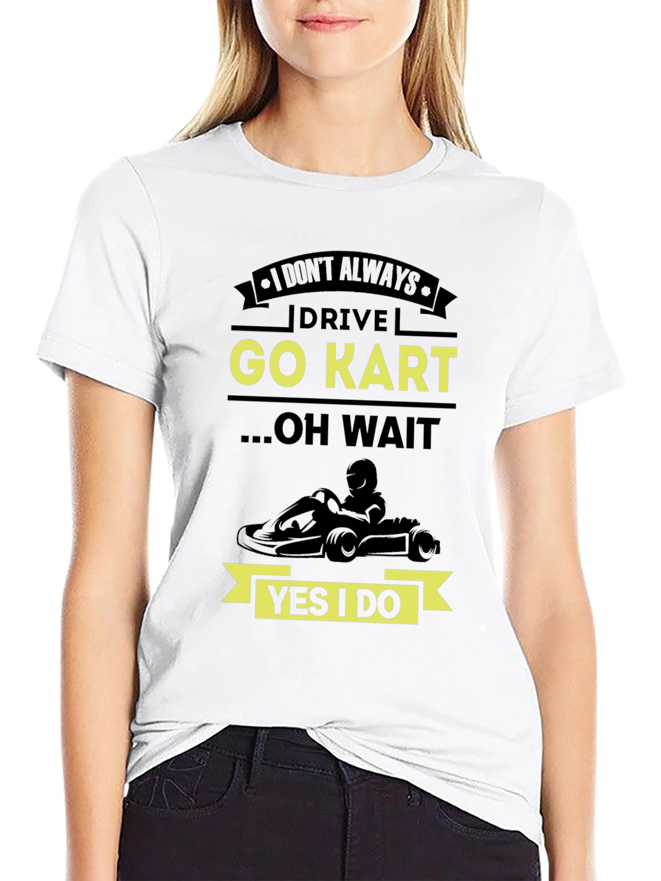 Black Go Kart T-Shirt - Drive Go Kart Graphic Tee view 9
