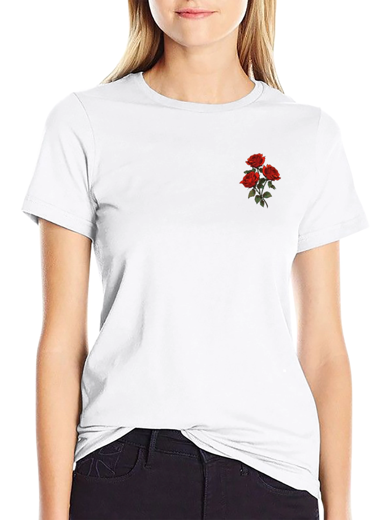 Black Rose Bouquet T-Shirt view 9