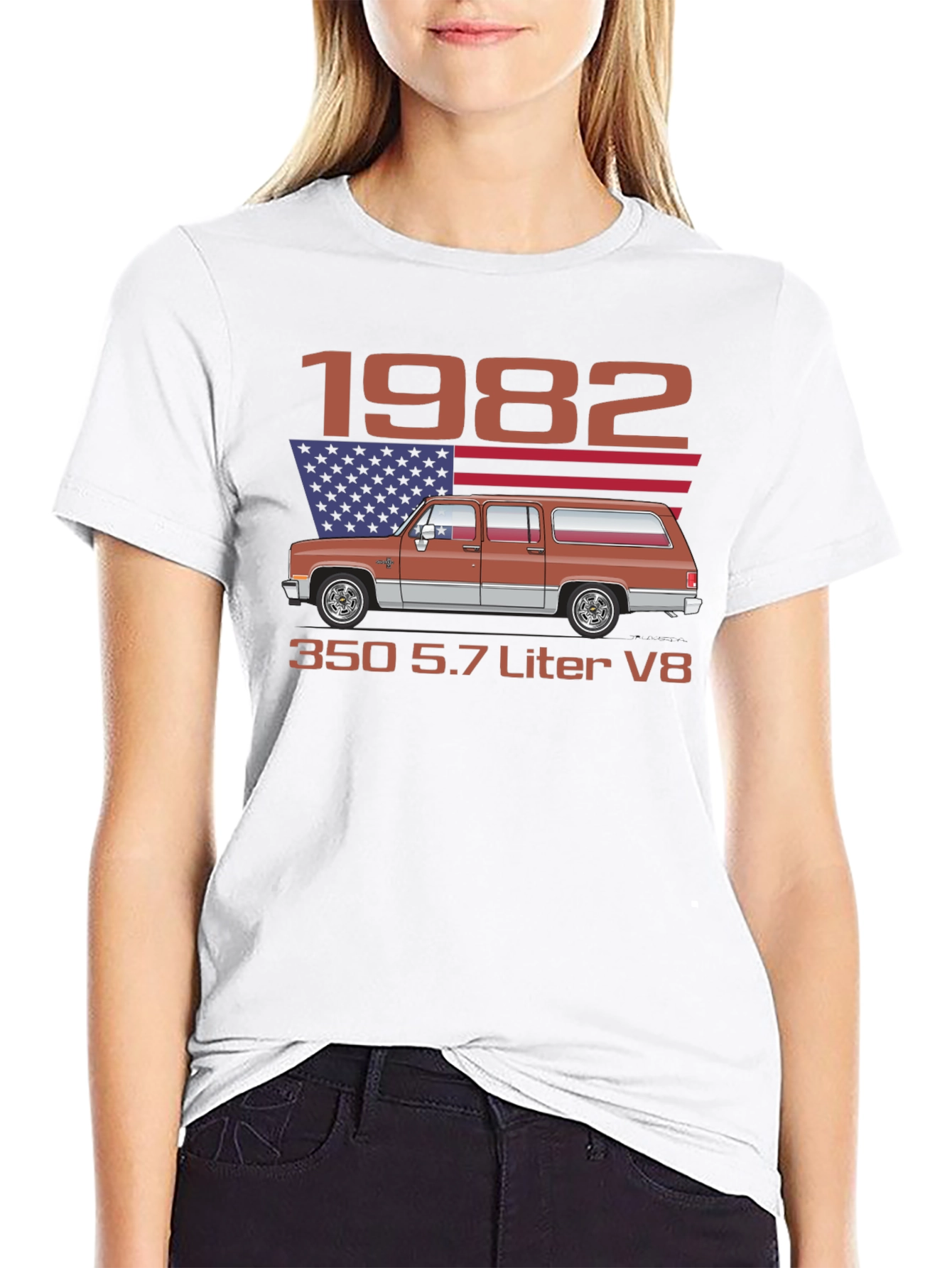 Black 1982 Truck T-Shirt view 9