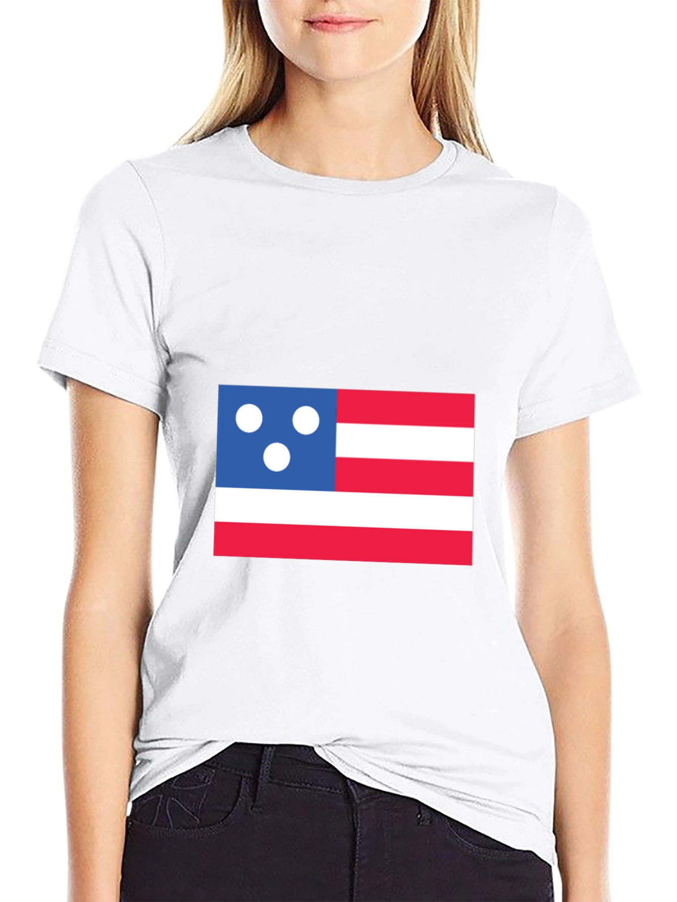 Black Patriotic Graphic T-Shirt - Novelty Design view 9