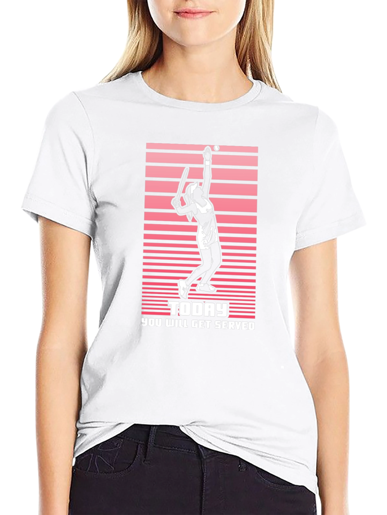 Tennis Serve T-Shirt: Today You Will Get Served - 9