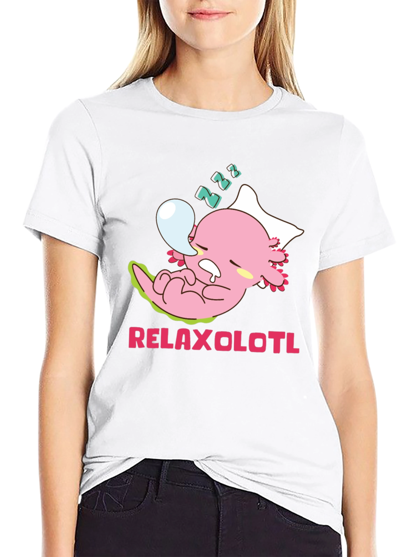 Relaxolotl T-Shirt - Kawaii Axolotl Tee - 9