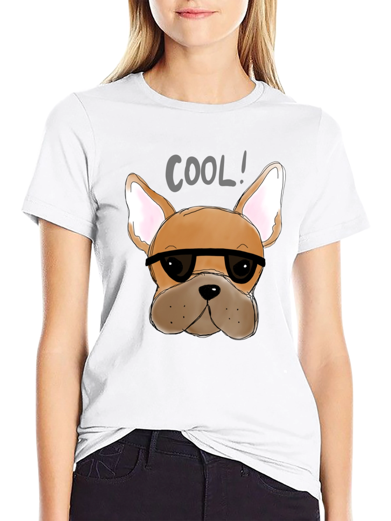Black Cool Dog T-Shirt - Black view 9