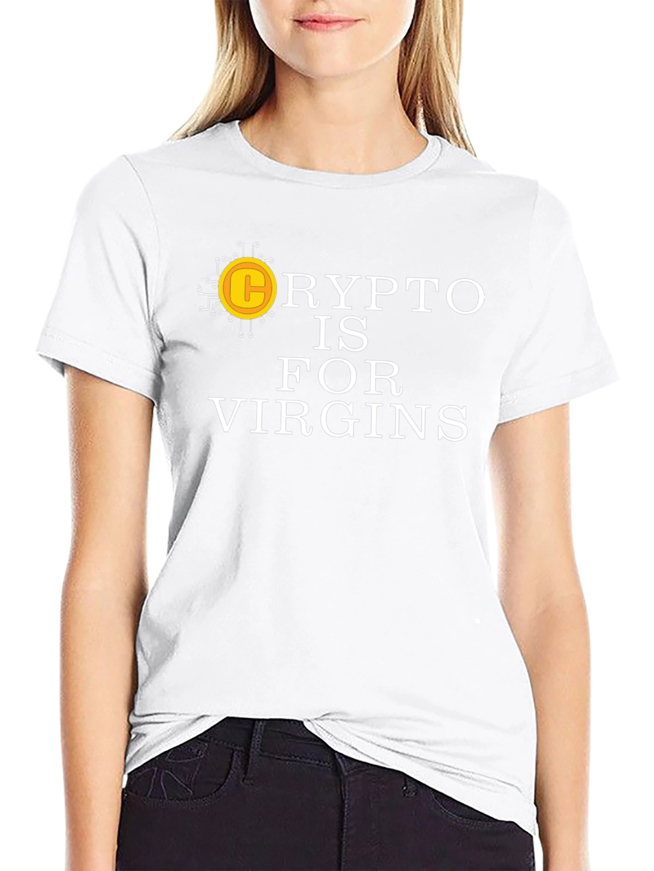 Black Crypto is for Virgins Graphic Tee view 9