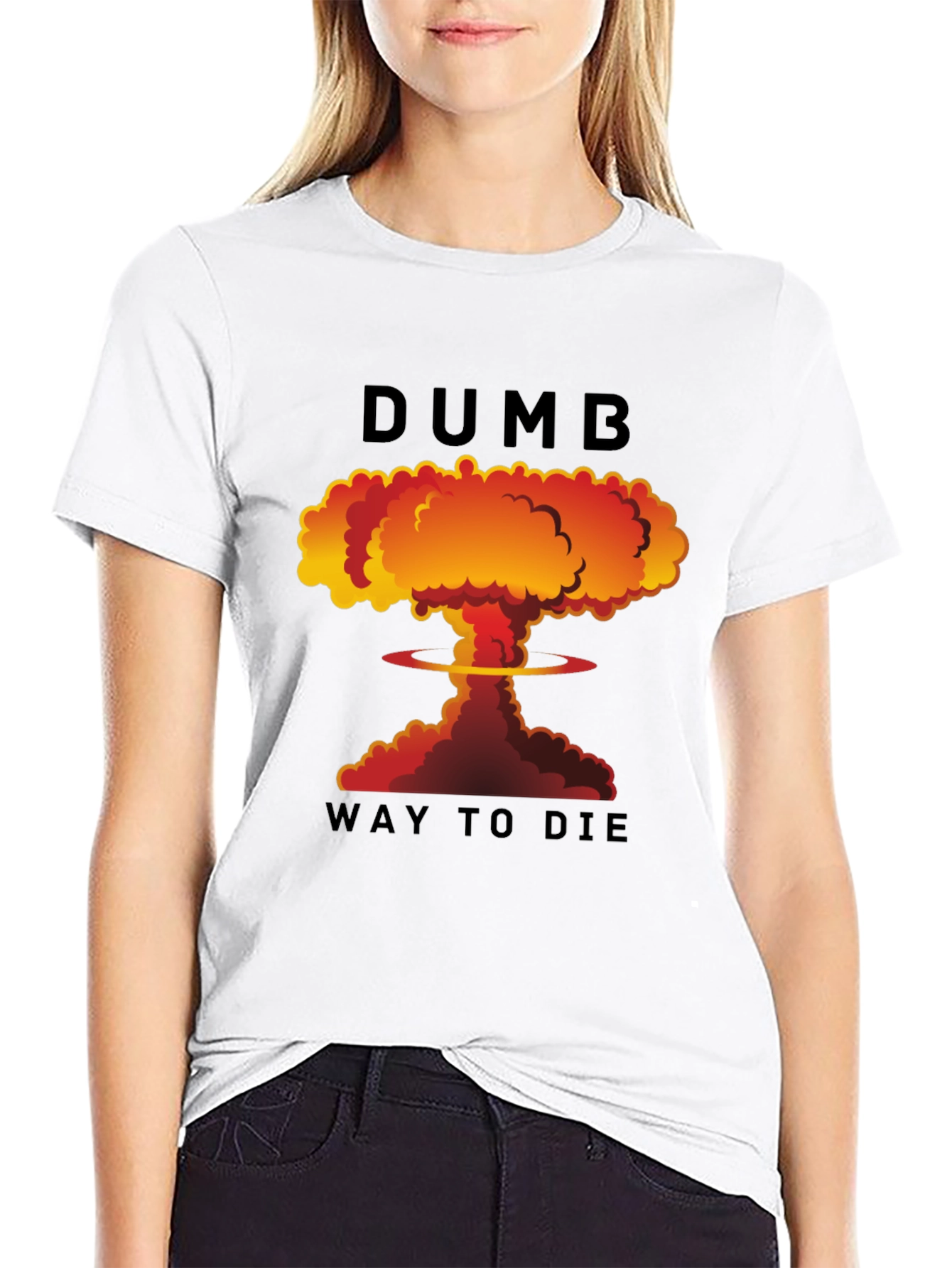Black Dumb Way to Die T-Shirt view 9
