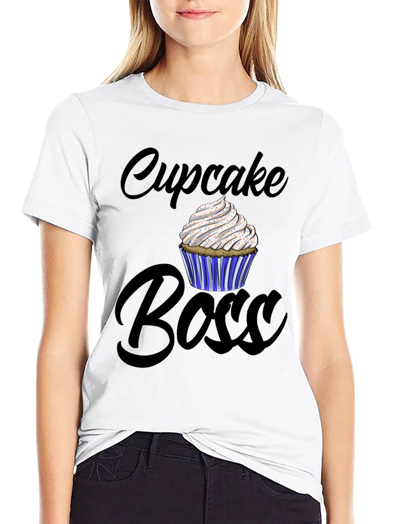 Black Cupcake Boss Graphic Tee - Stylish Comfort view 9
