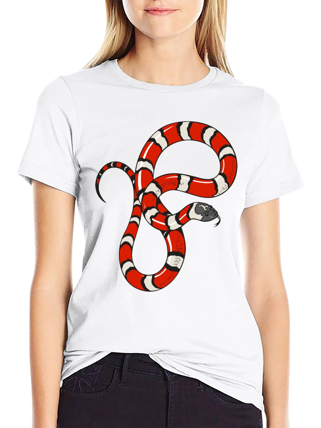 Black Snake Graphic Tee - Bold Reptile Design view 9