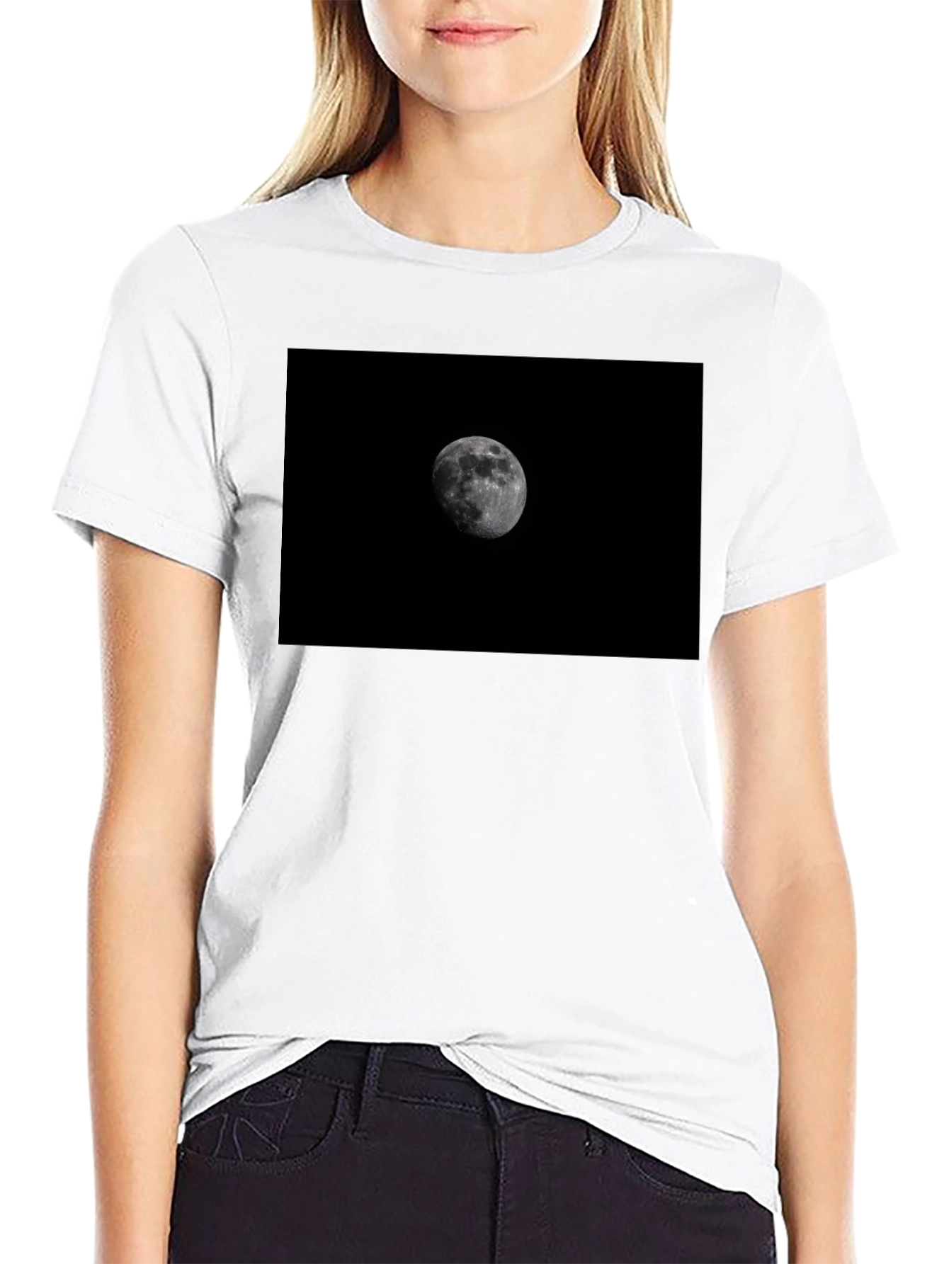 Black Moon Graphic Black T-Shirt view 9