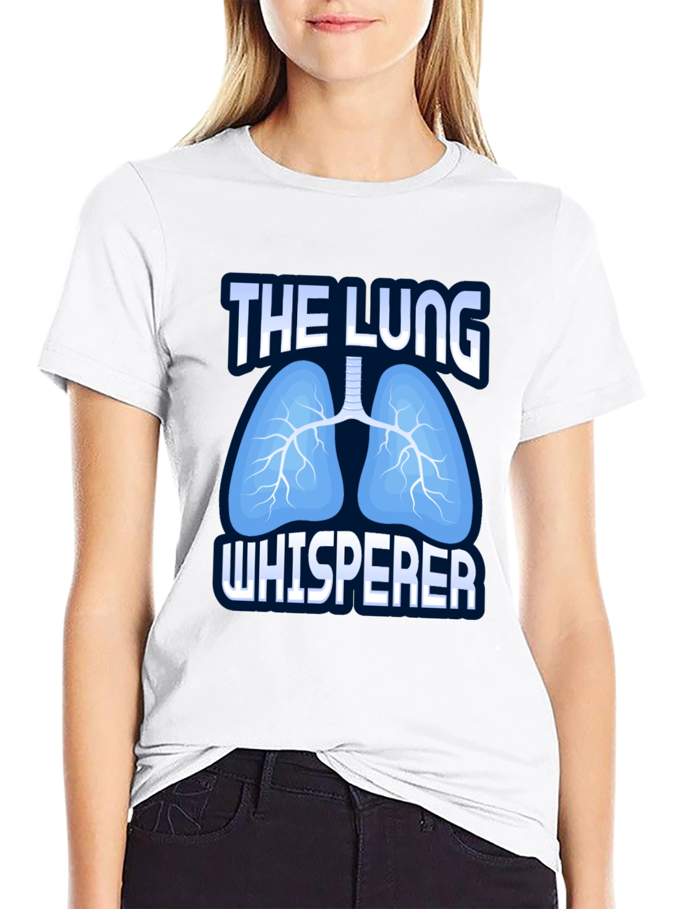 Black The Lung Whisperer T-Shirt - Funny Respiratory Therapist Tee view 9