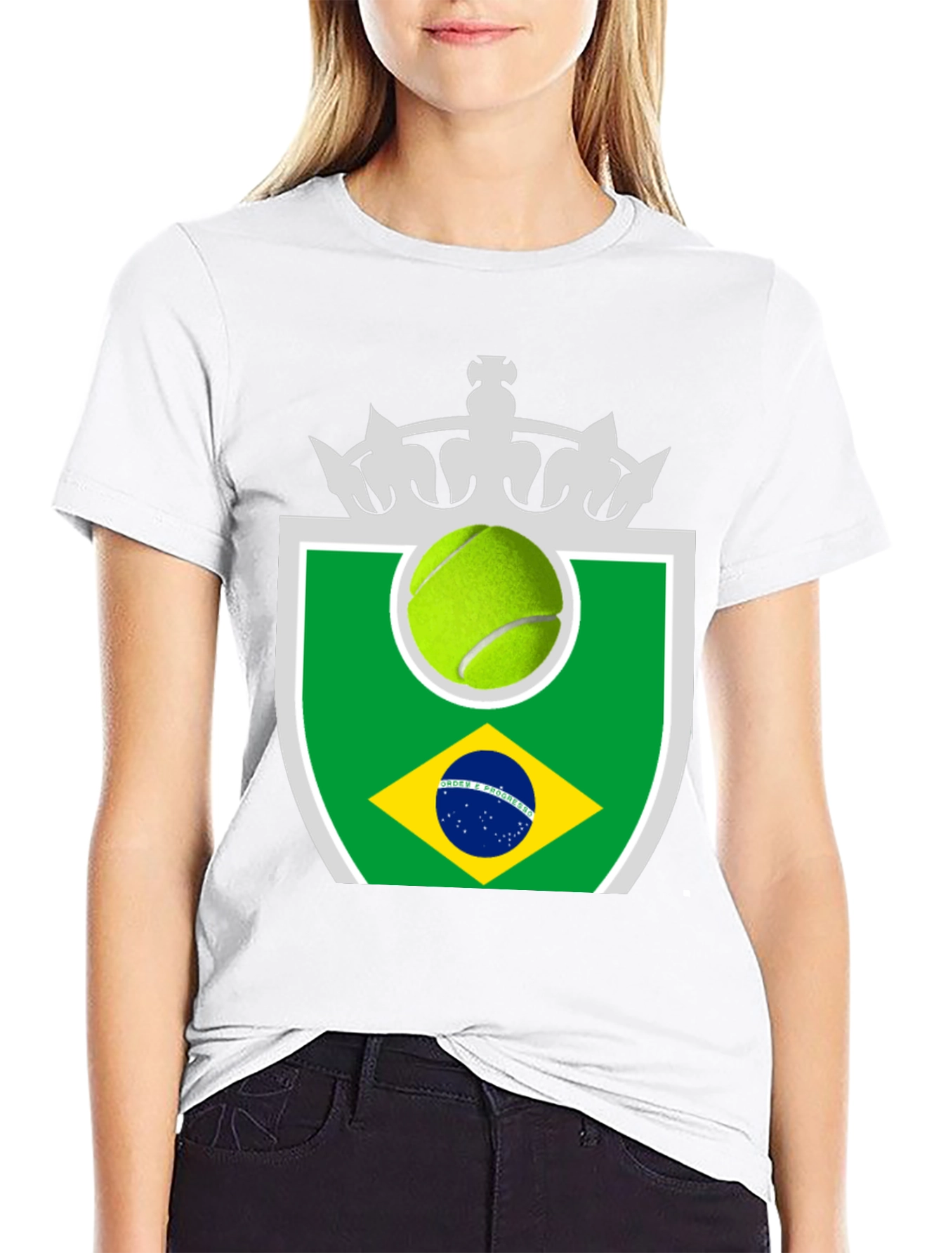 Black Brazil Tennis T-Shirt view 9
