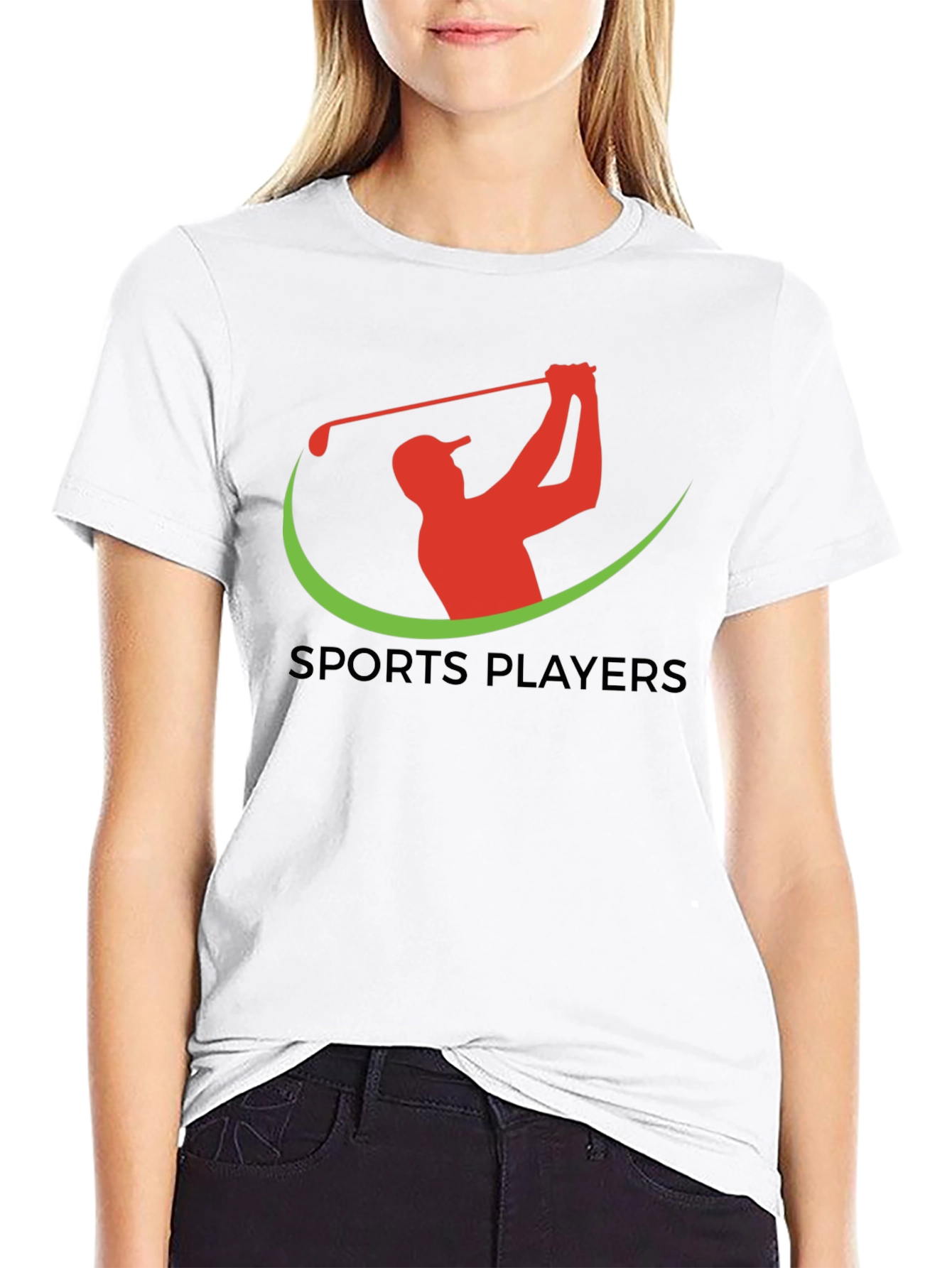 Black Sports Players Golf Tee view 9