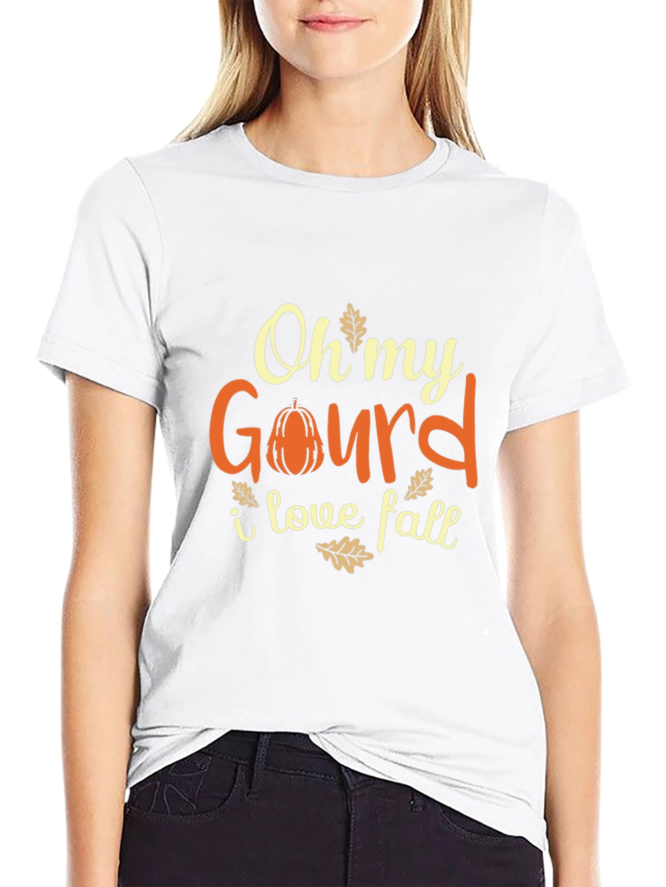 Oh My Gourd I Love Fall Graphic Tee - 9