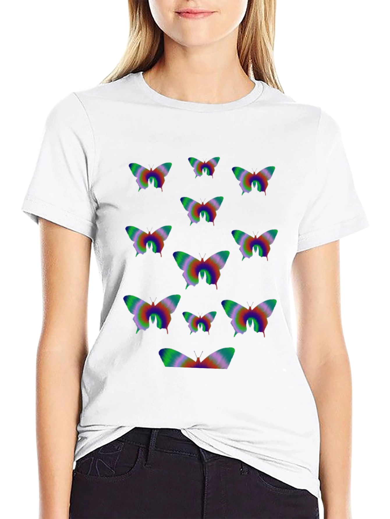 Black Butterfly Graphic Tee - Stylish and Unique view 9