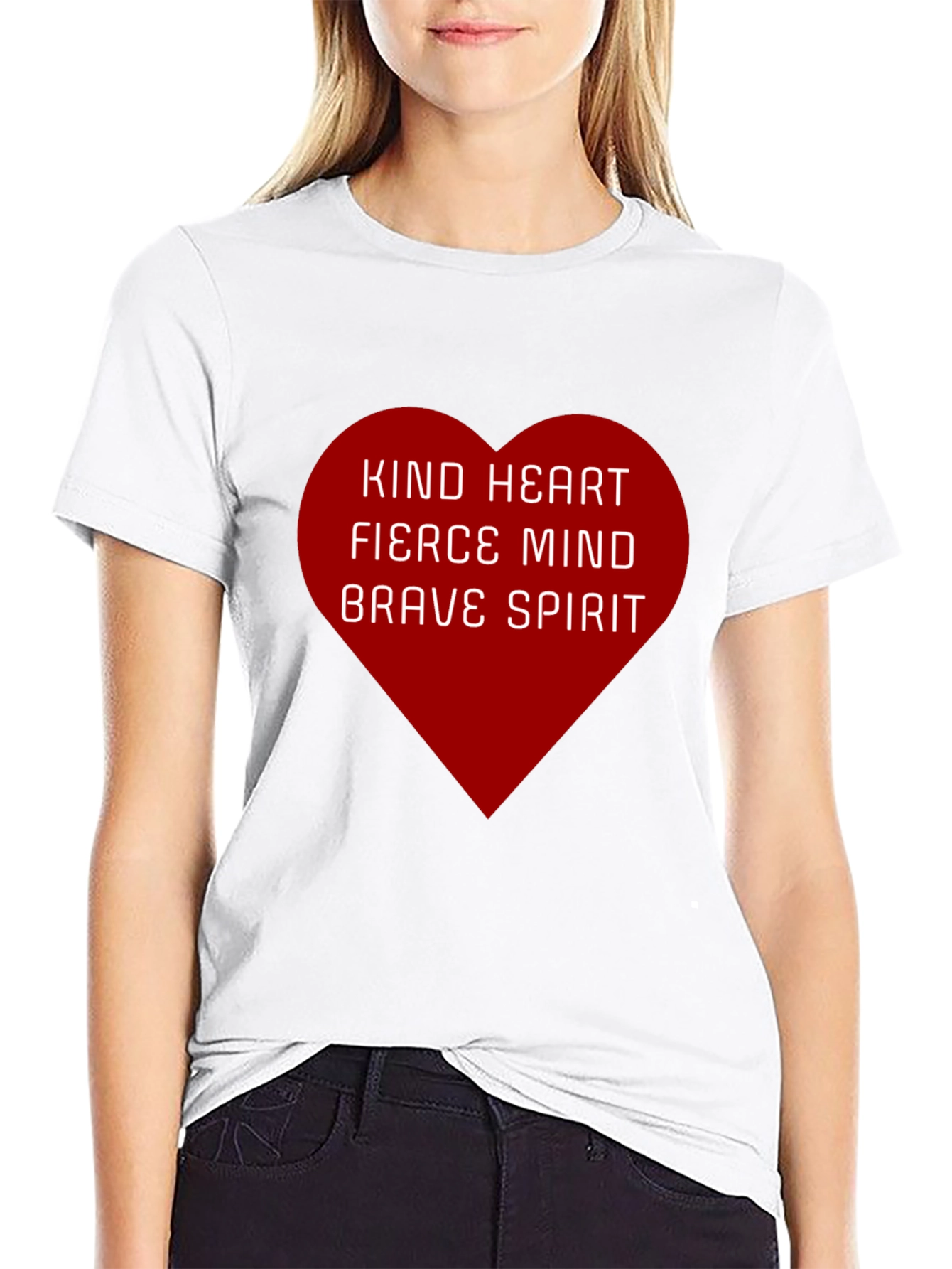 Black Kind Heart, Fierce Mind Graphic Tee - Unisex view 9