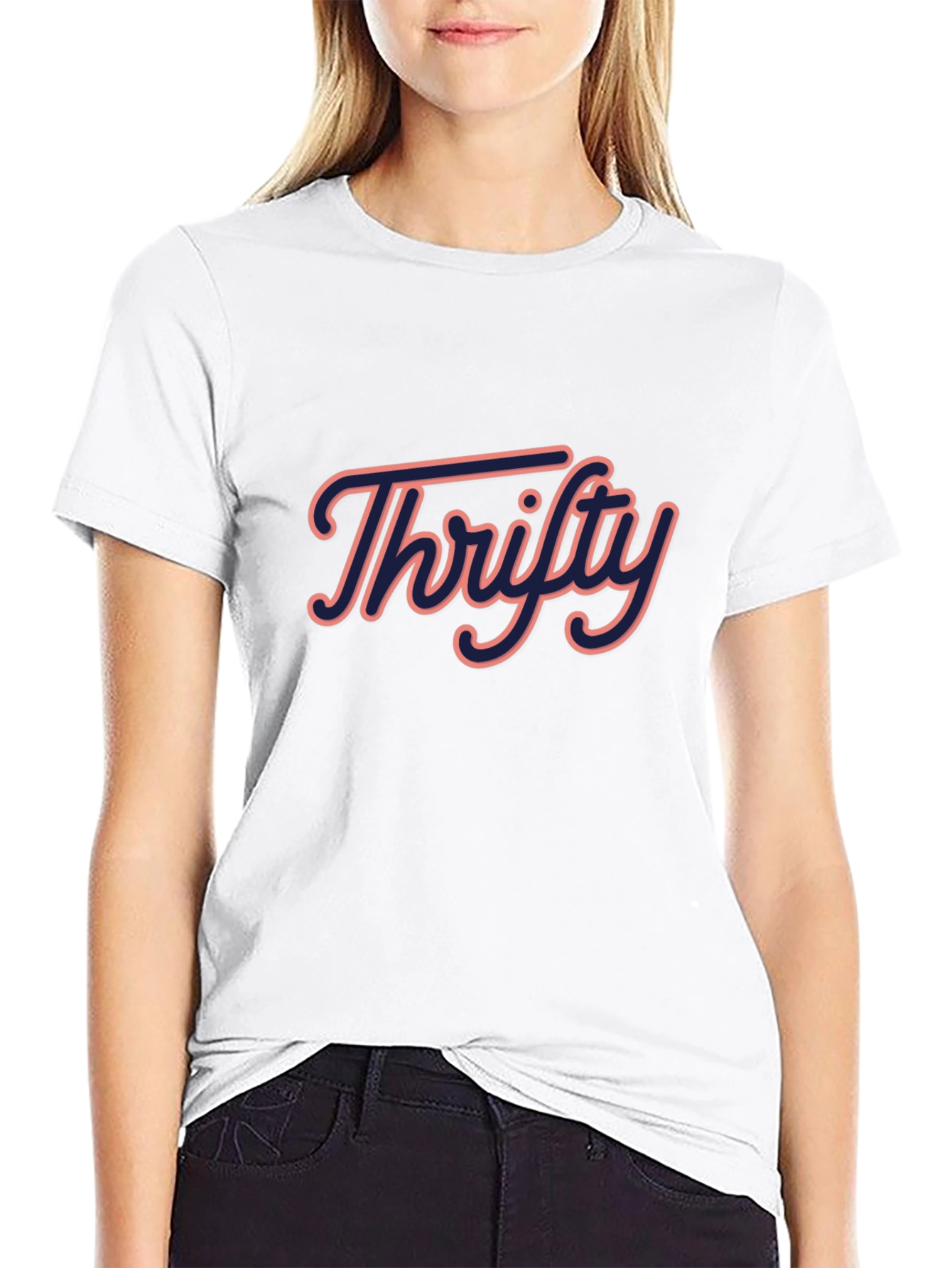 Black Thrifty Graphic Tee - Casual Style view 9