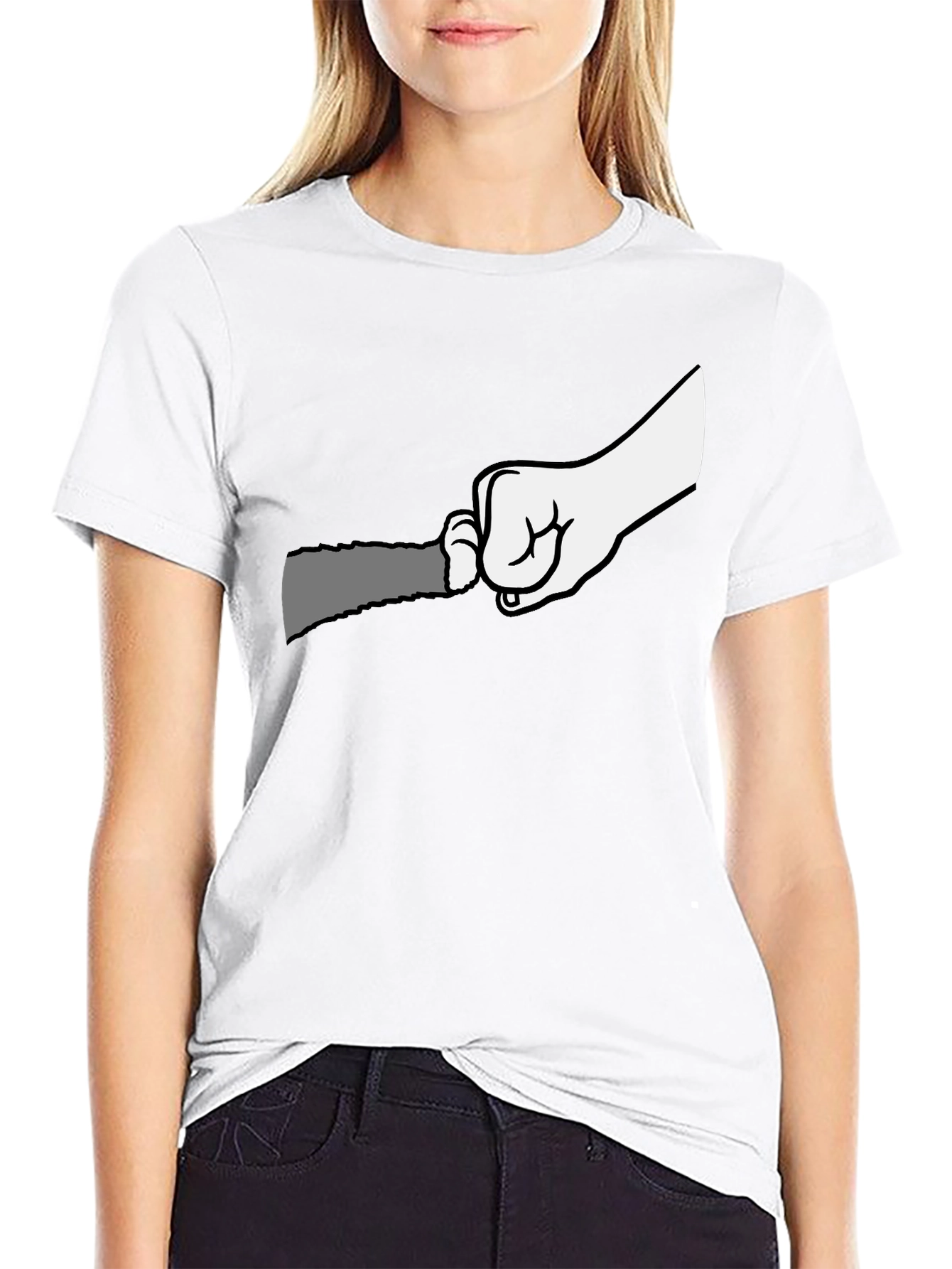 Black Graphic T-Shirt: Hand Holding Grater Funny Cooking Tee view 9
