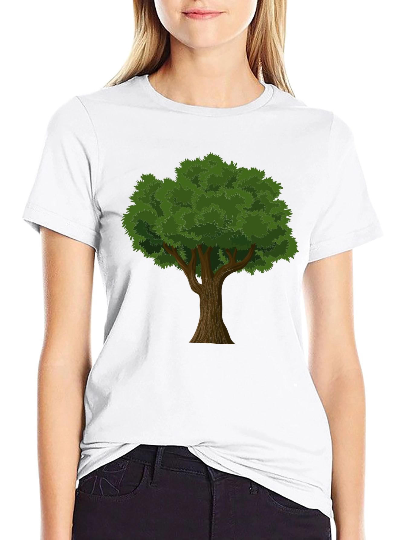 Black Arboreal Graphic Tee - Tree Lover's T-Shirt view 9