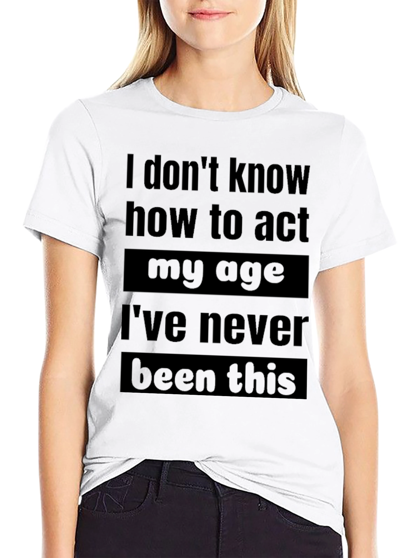 Black Funny Age Saying Graphic T-Shirt view 9